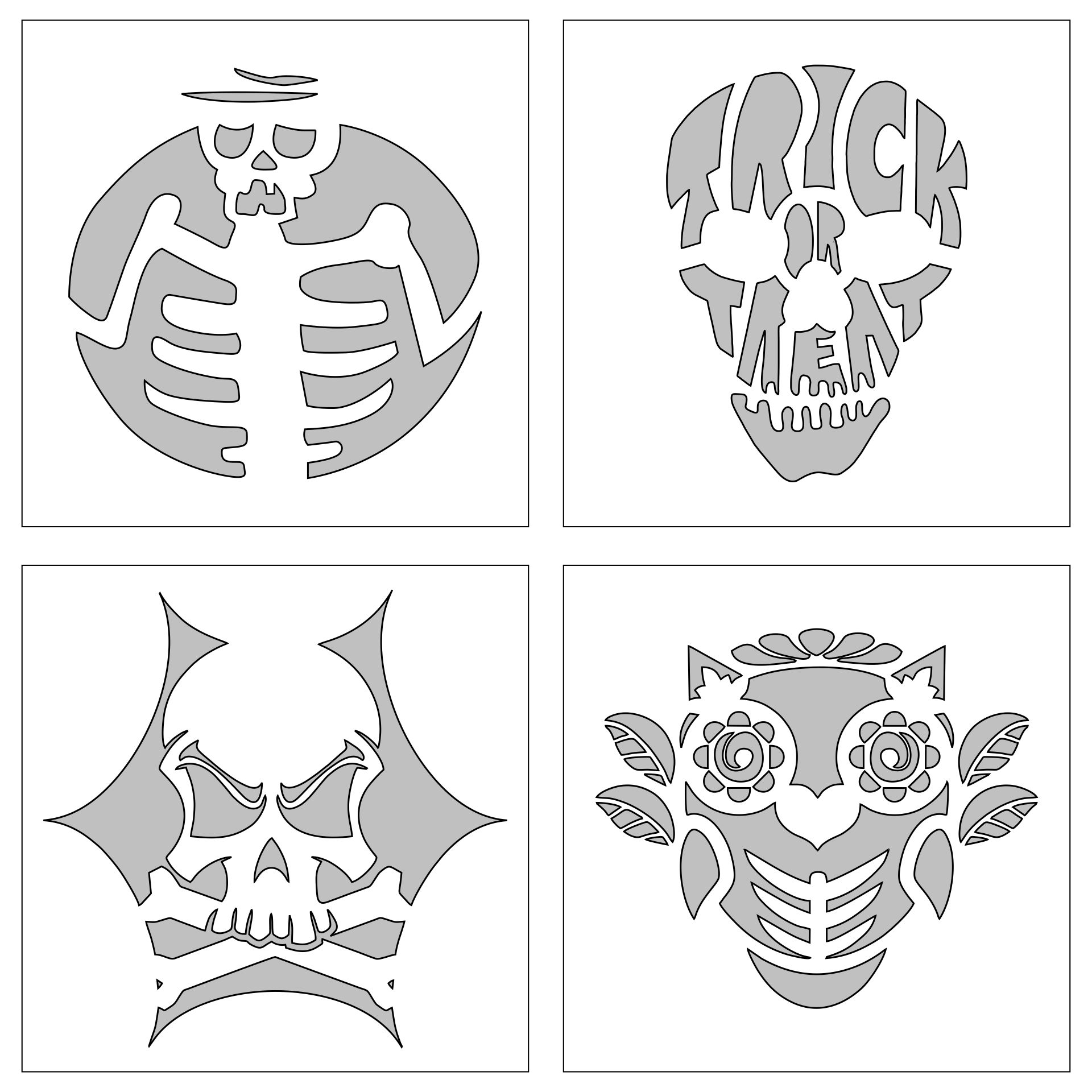 15 Best Free Printable Halloween Pumpkin Stencils Skulls PDF for Free ...