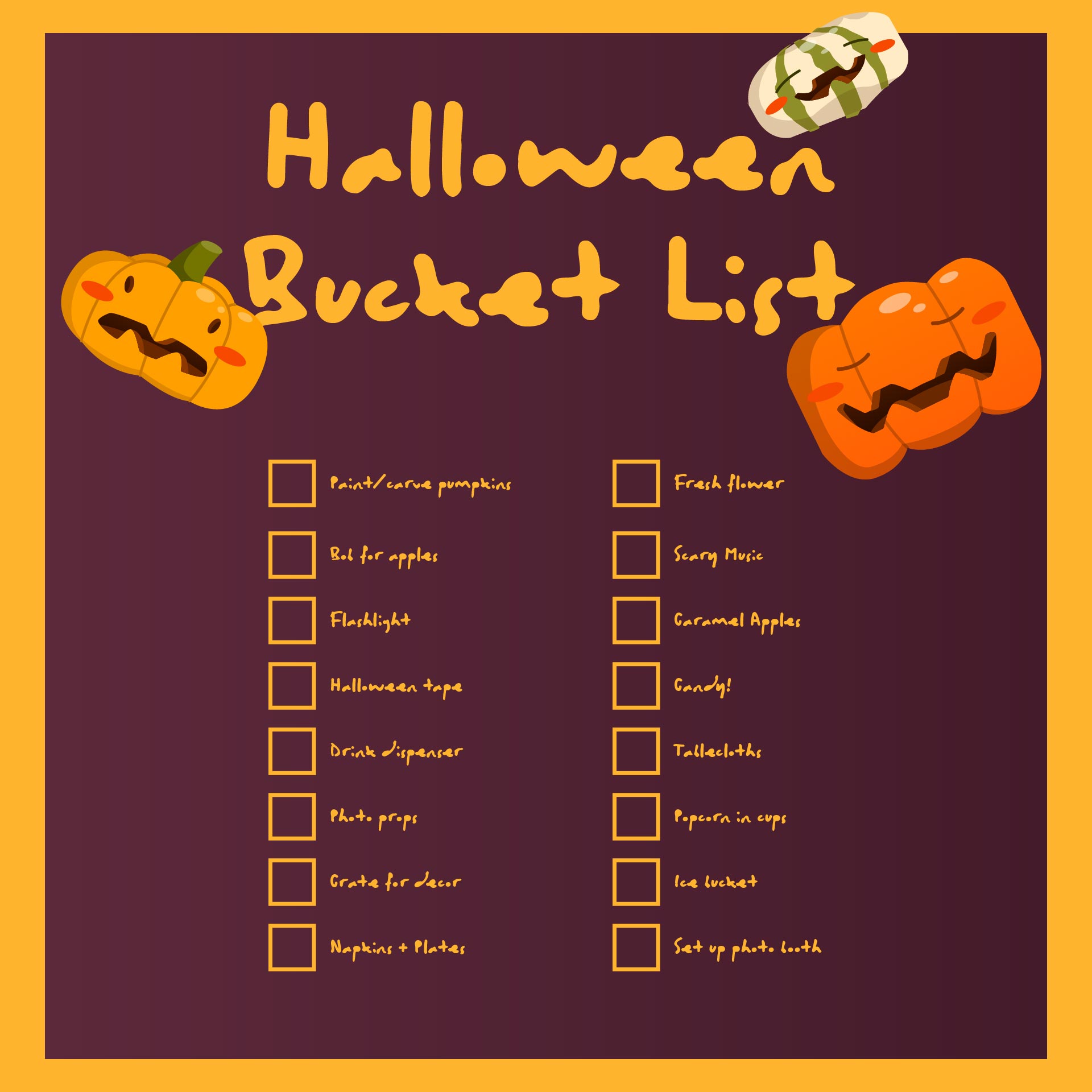 15 Best Halloween Printable To Do List Printablee