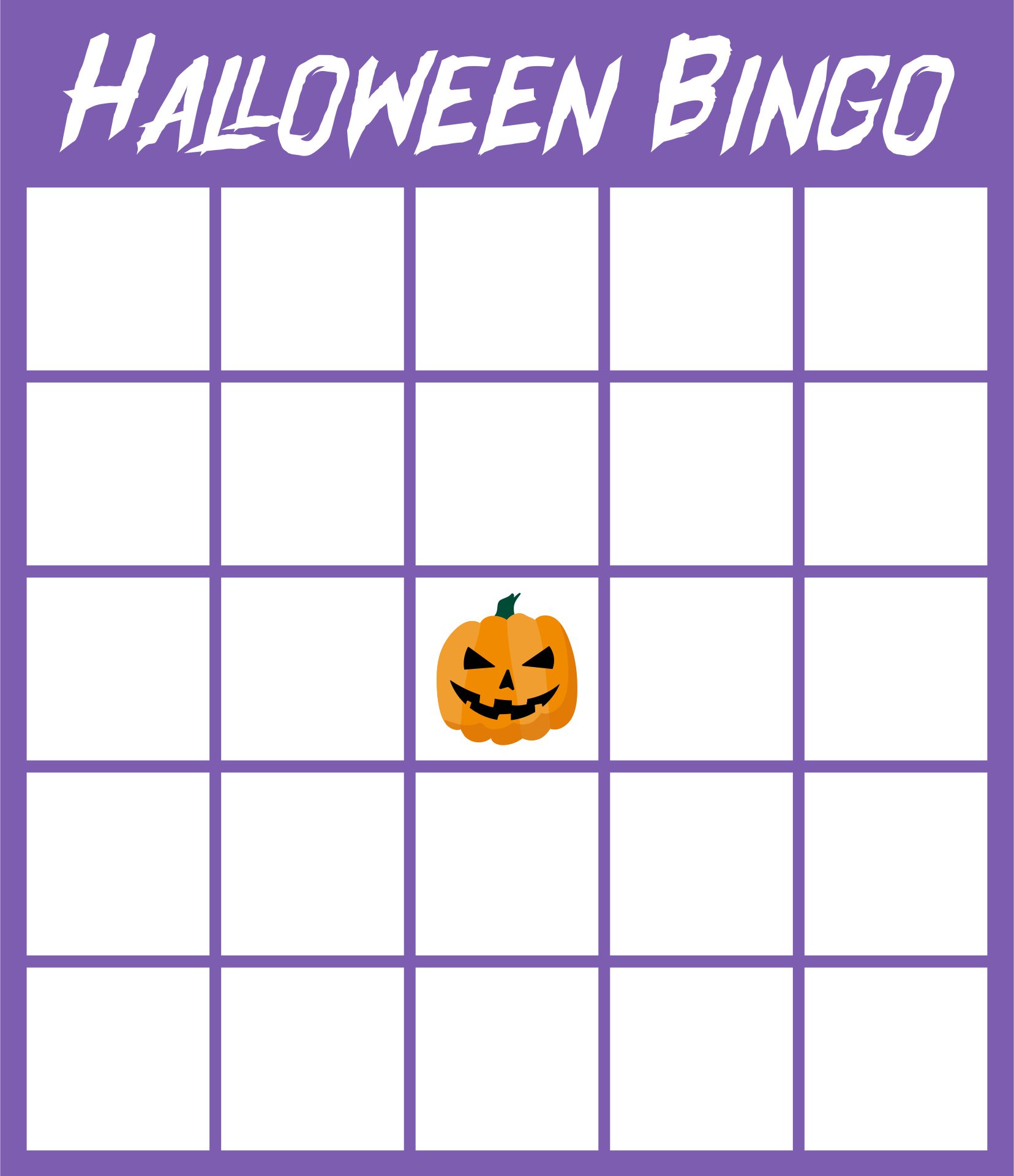 Free Printable Halloween Bingo Cards For 30 Players Pdf