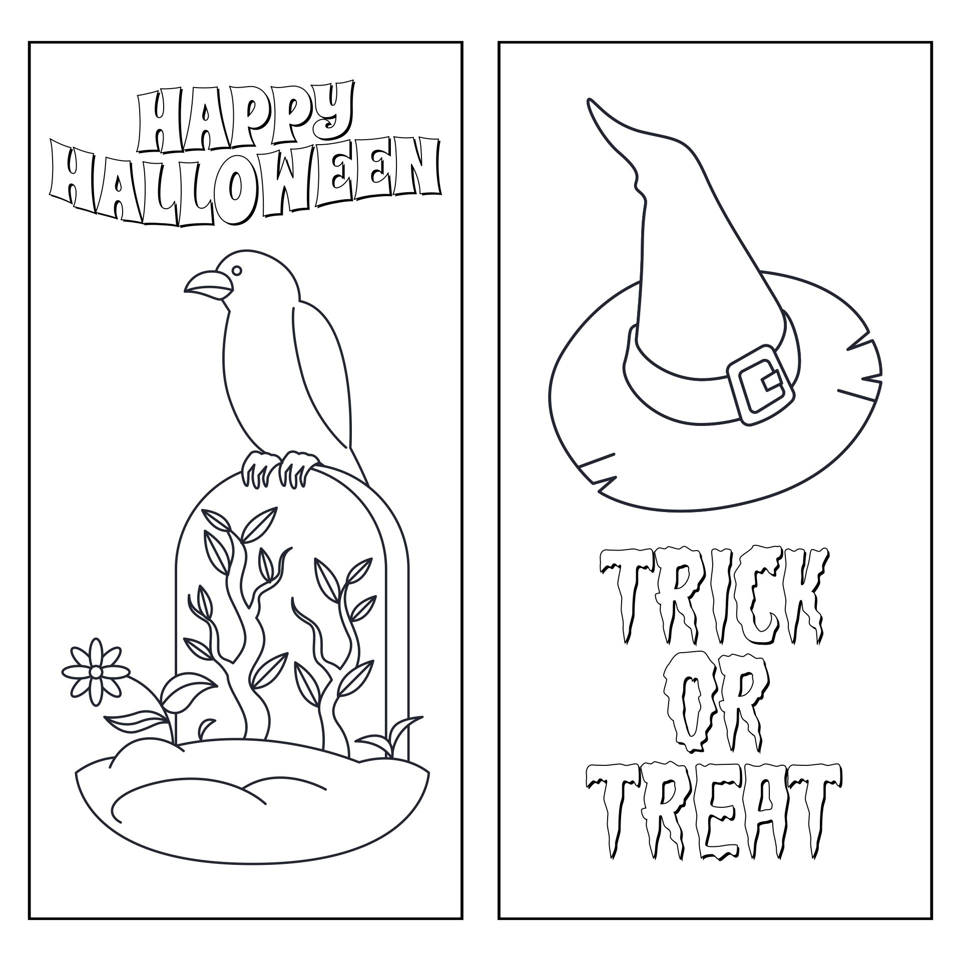 15 Best Printable Halloween Bookmarks To Color PDF for Free at Printablee