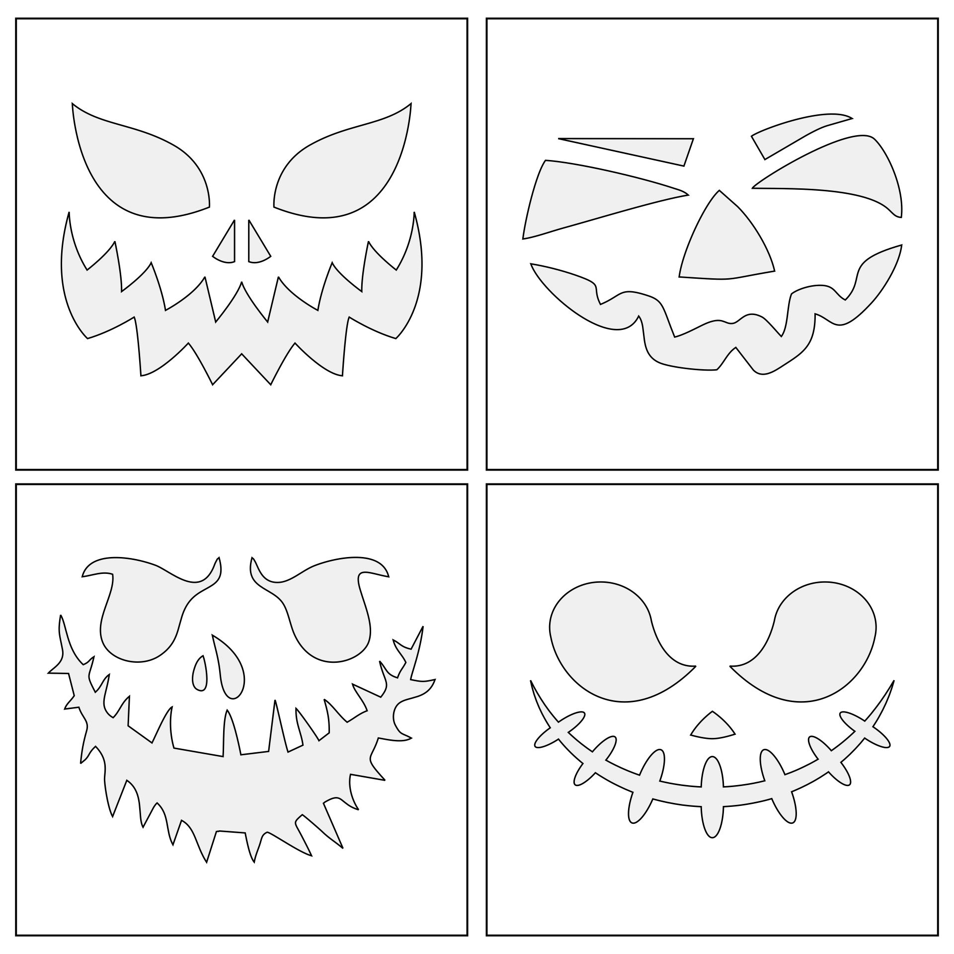 15 Best Free Halloween Printable Pumpkins Outline PDF for Free at ...