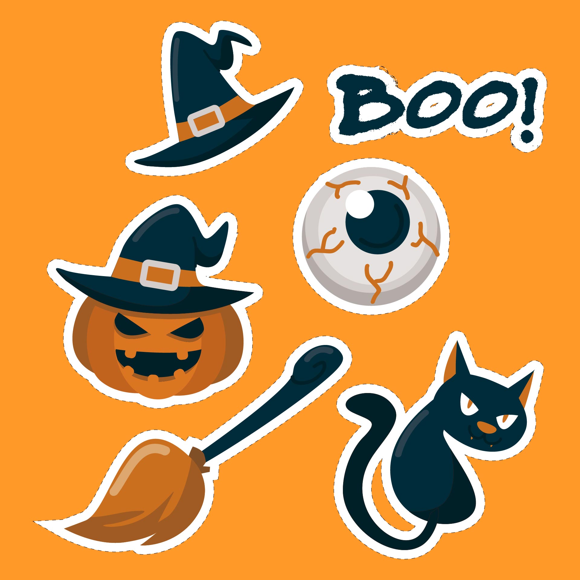 15 Best Printable Halloween Stickers