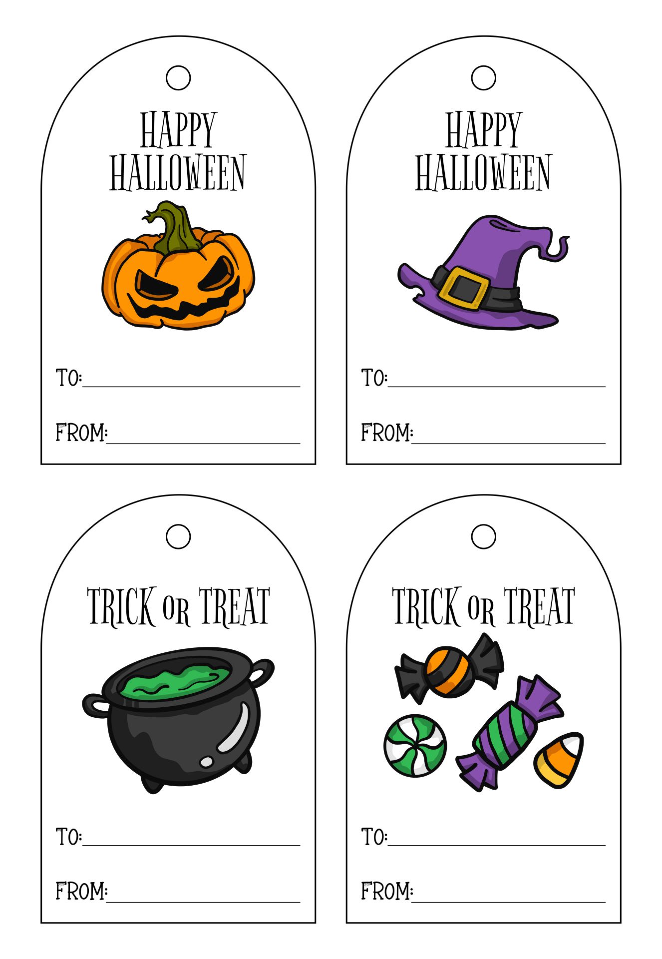 Free Printable Halloween Gift Tags Printable