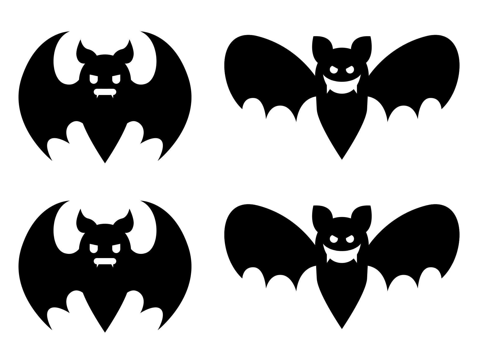 Halloween Bat Cut Out Template