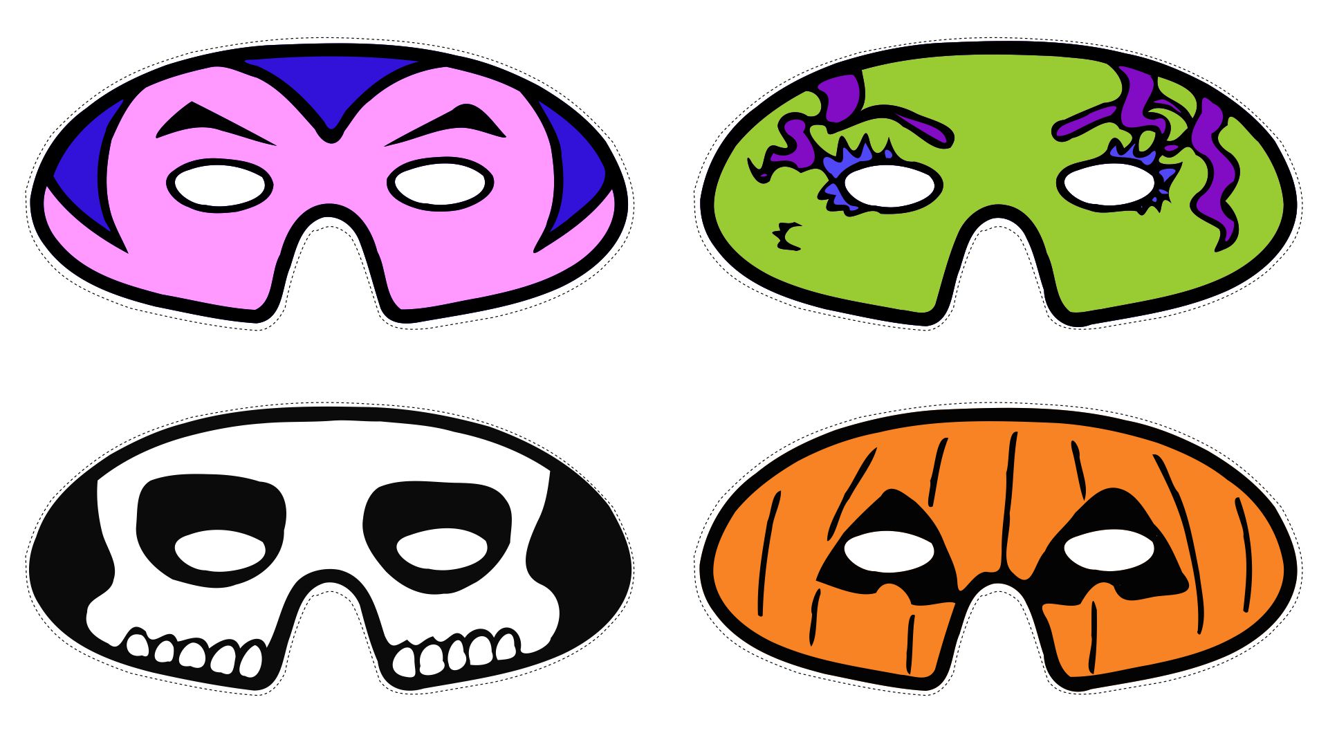 15 Best Printable Halloween Masks To Color
