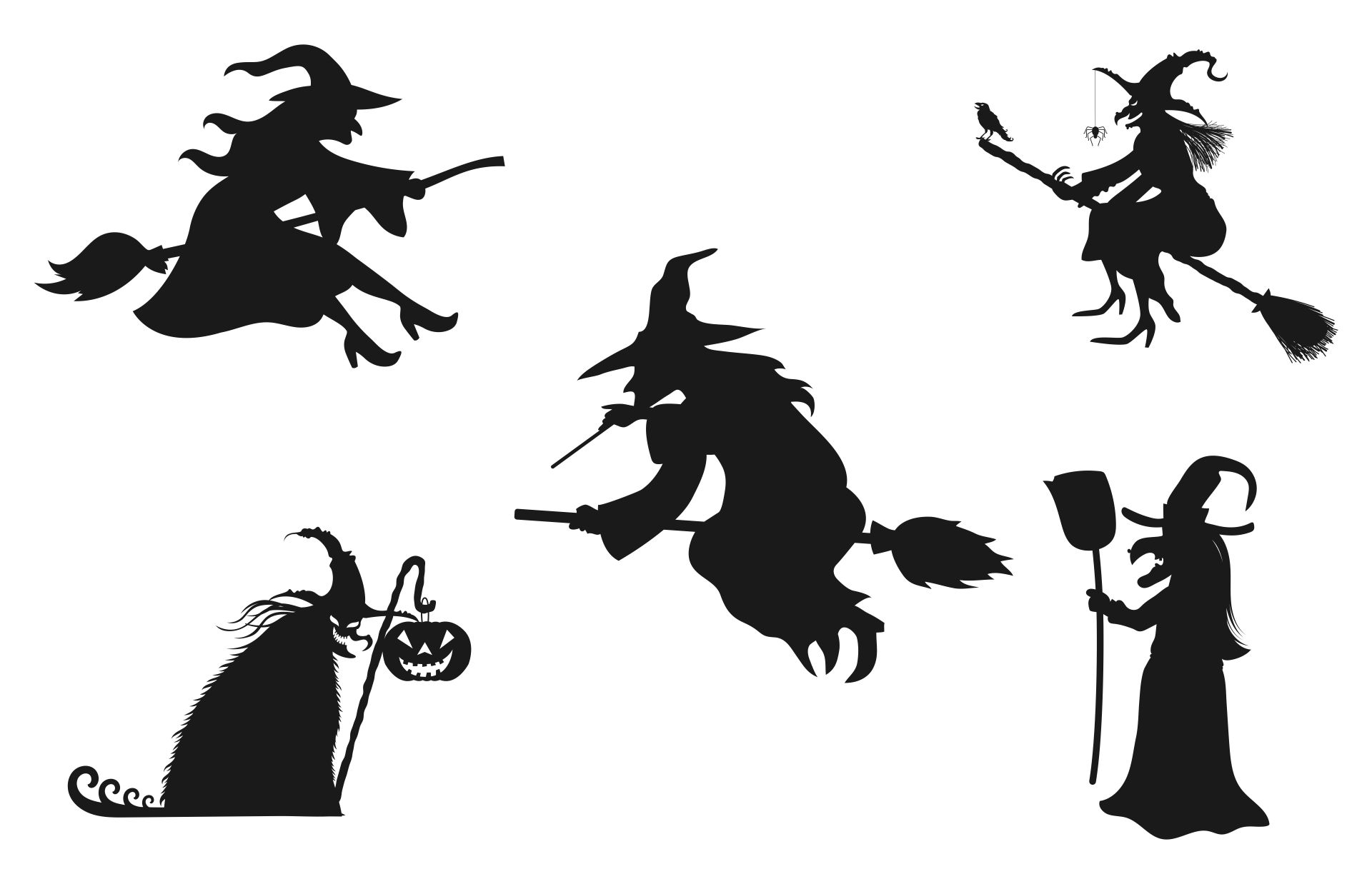 Free Printable Halloween Witch Templates