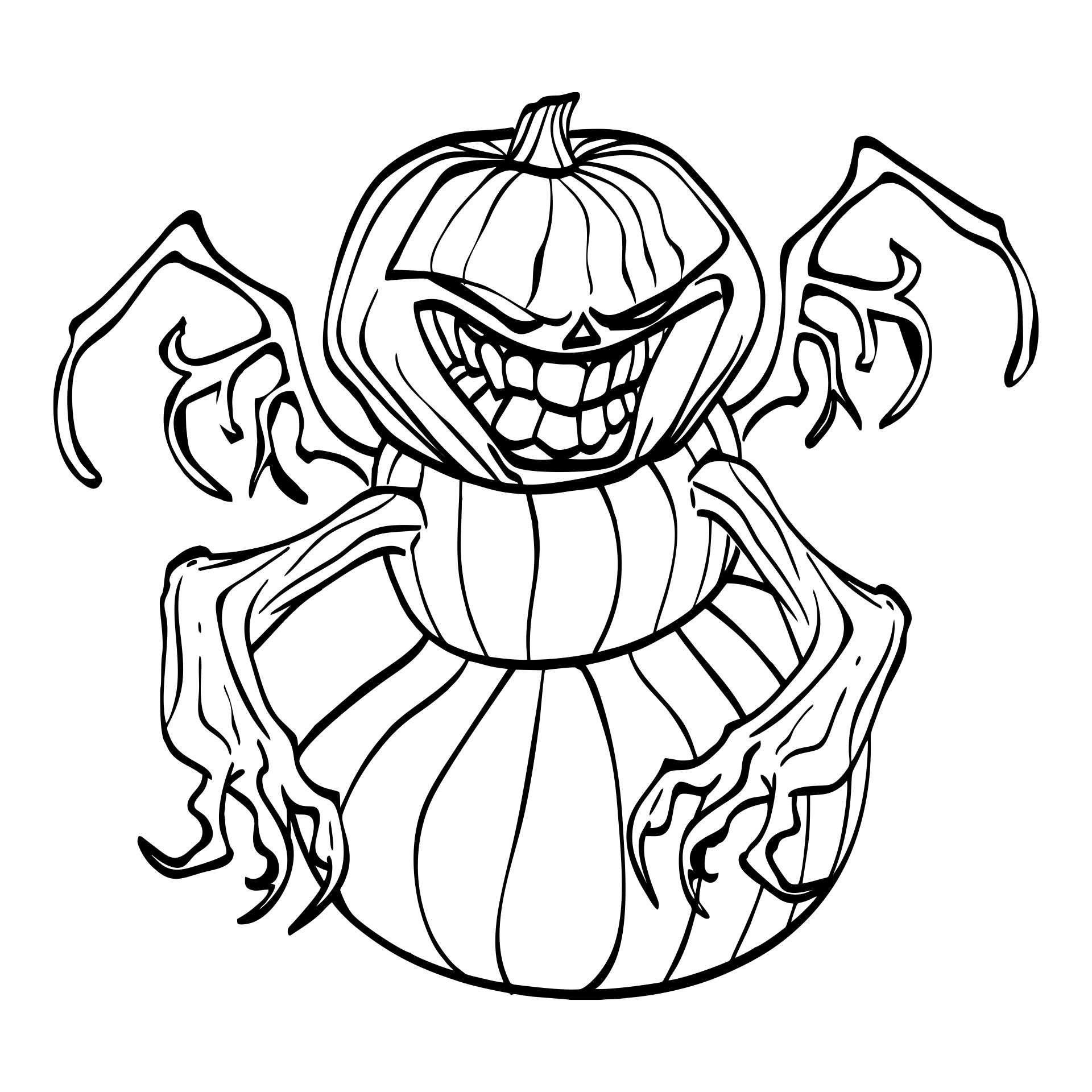 Scary Halloween Coloring Sheets