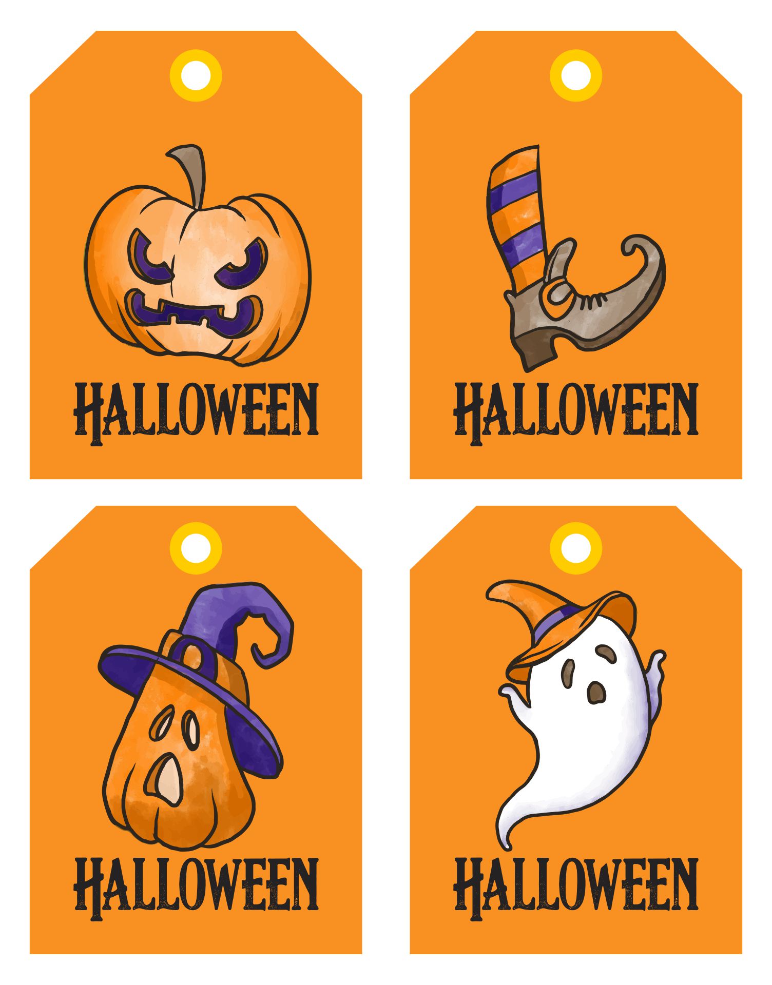 Halloween Tags Printable Free