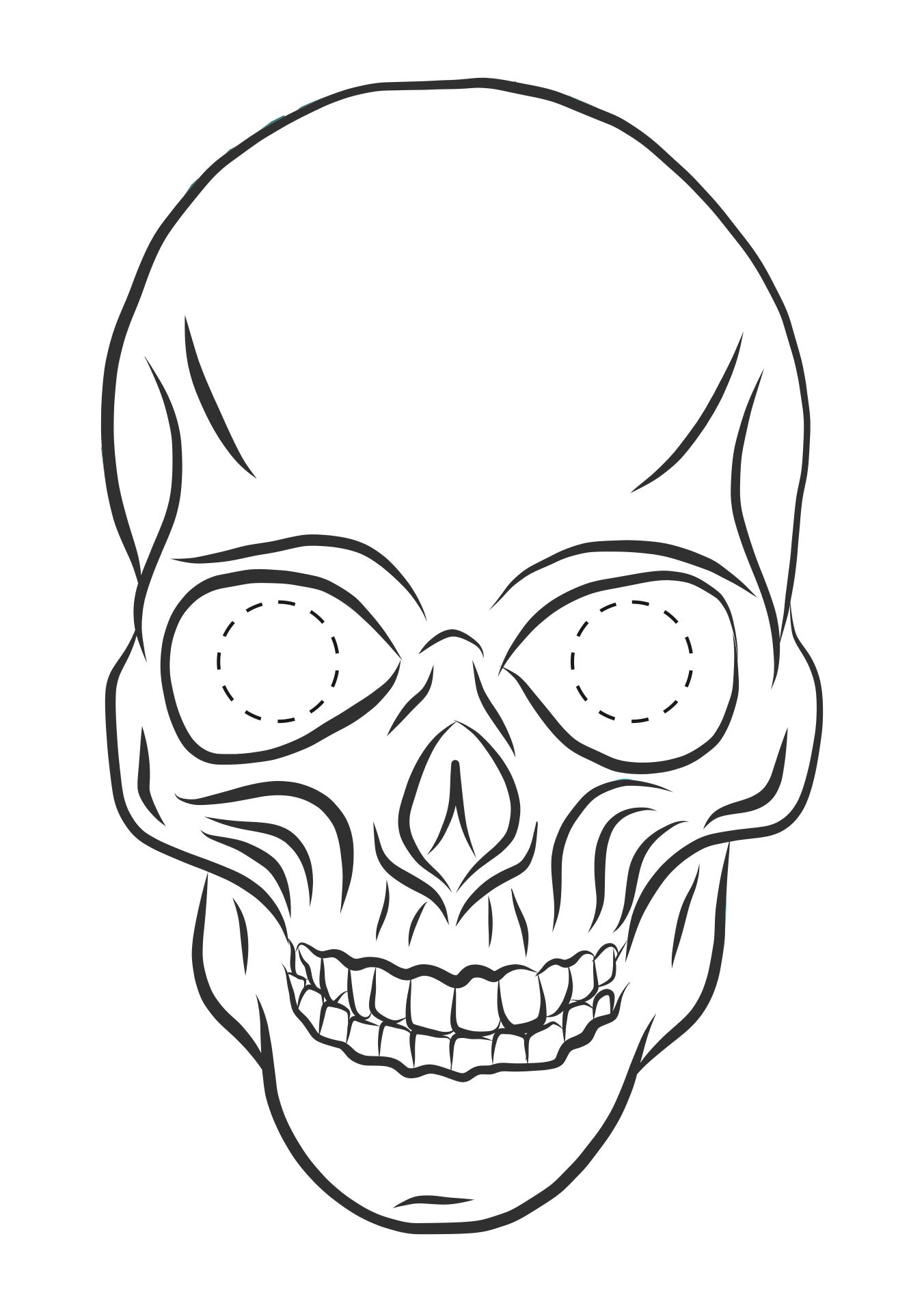 15 Best Scary Halloween Mask Templates Printable PDF for Free at Printablee