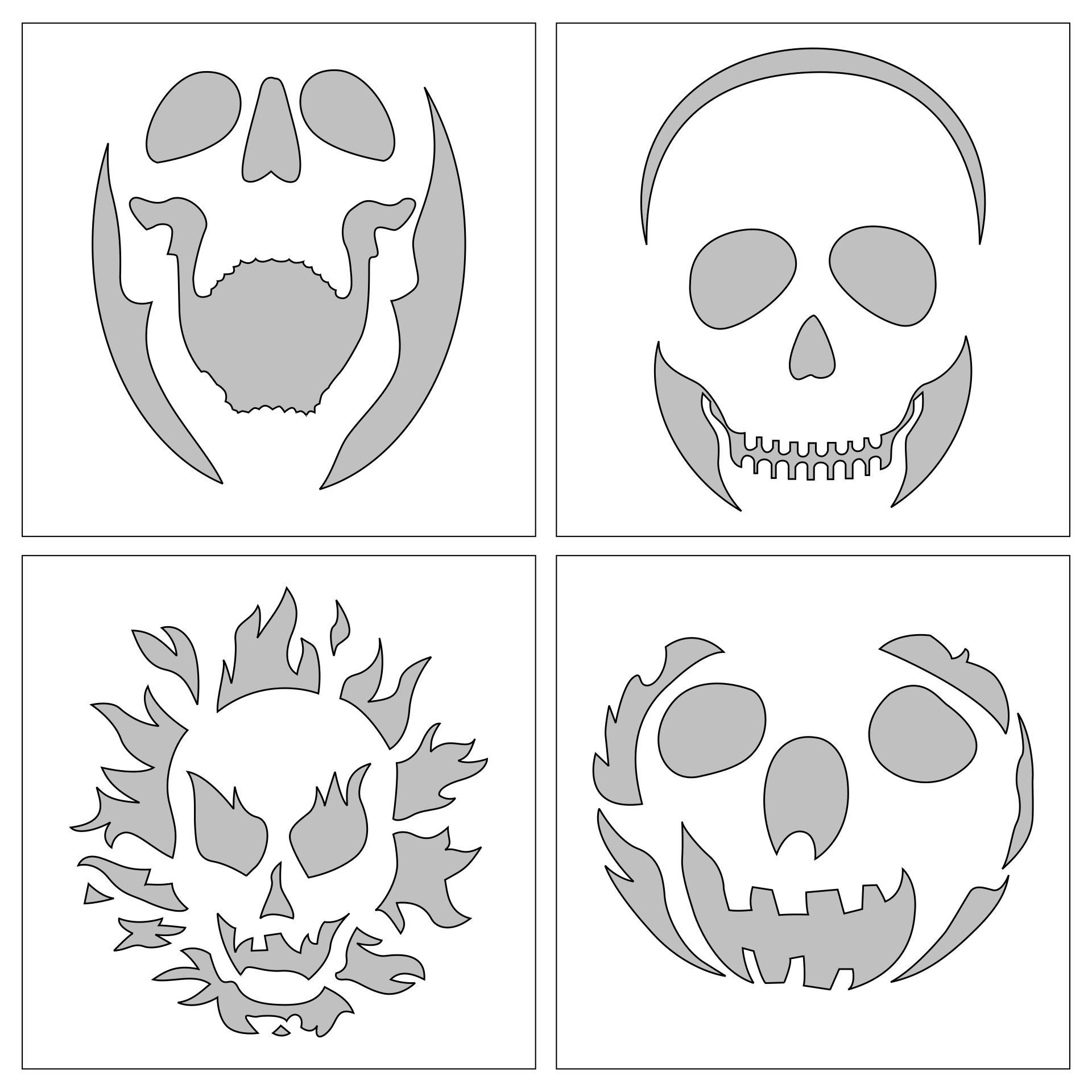 Free Beautiful Skull Pumpkin Carving Stencil Holidays | My XXX Hot Girl