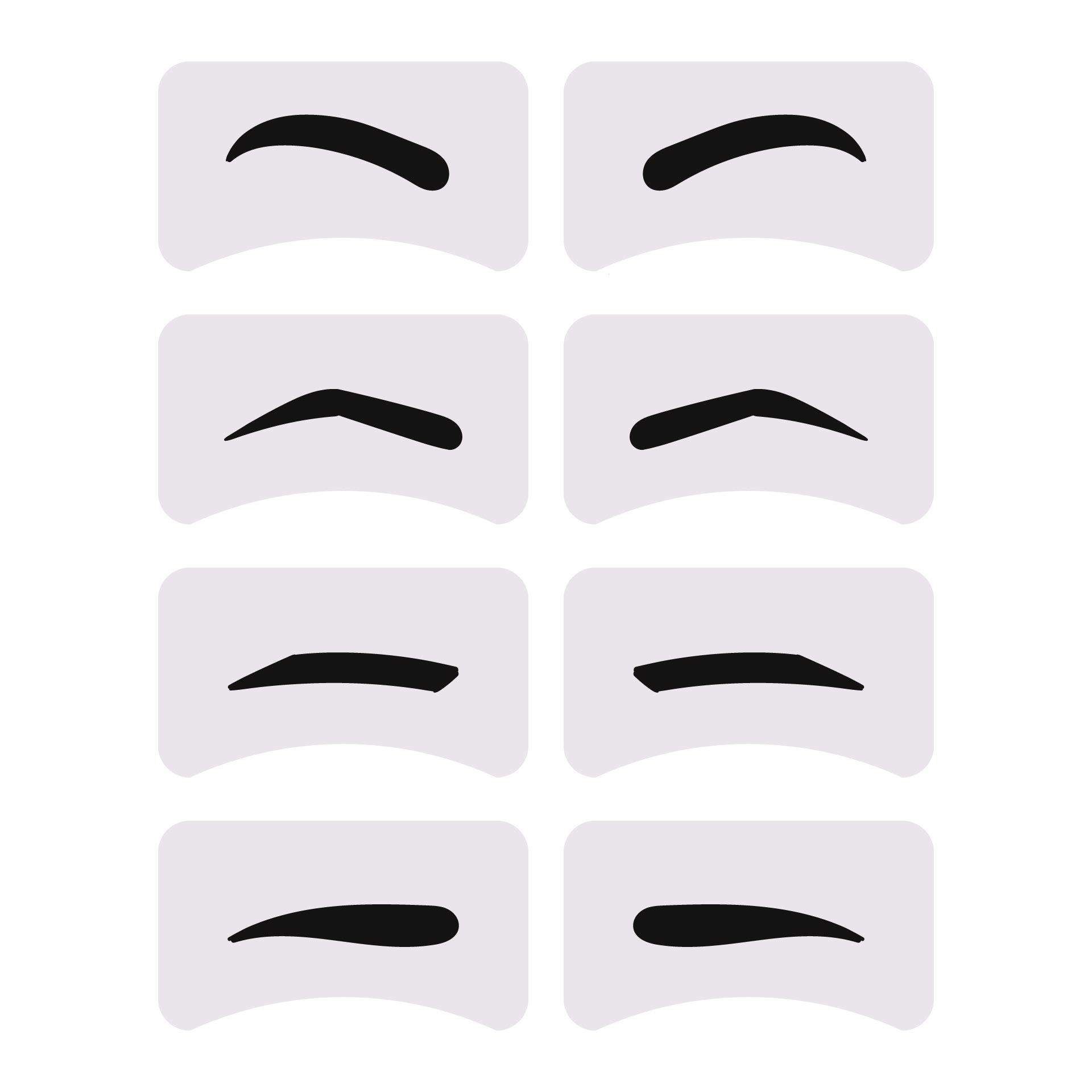 Printable Eyebrow Stencils Actual Size