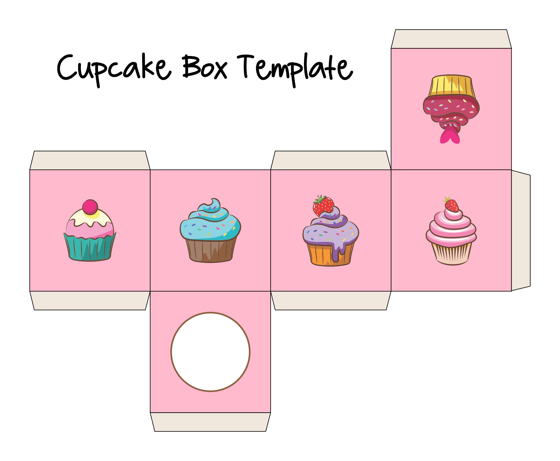 11 Best Free Printable Template Cupcake