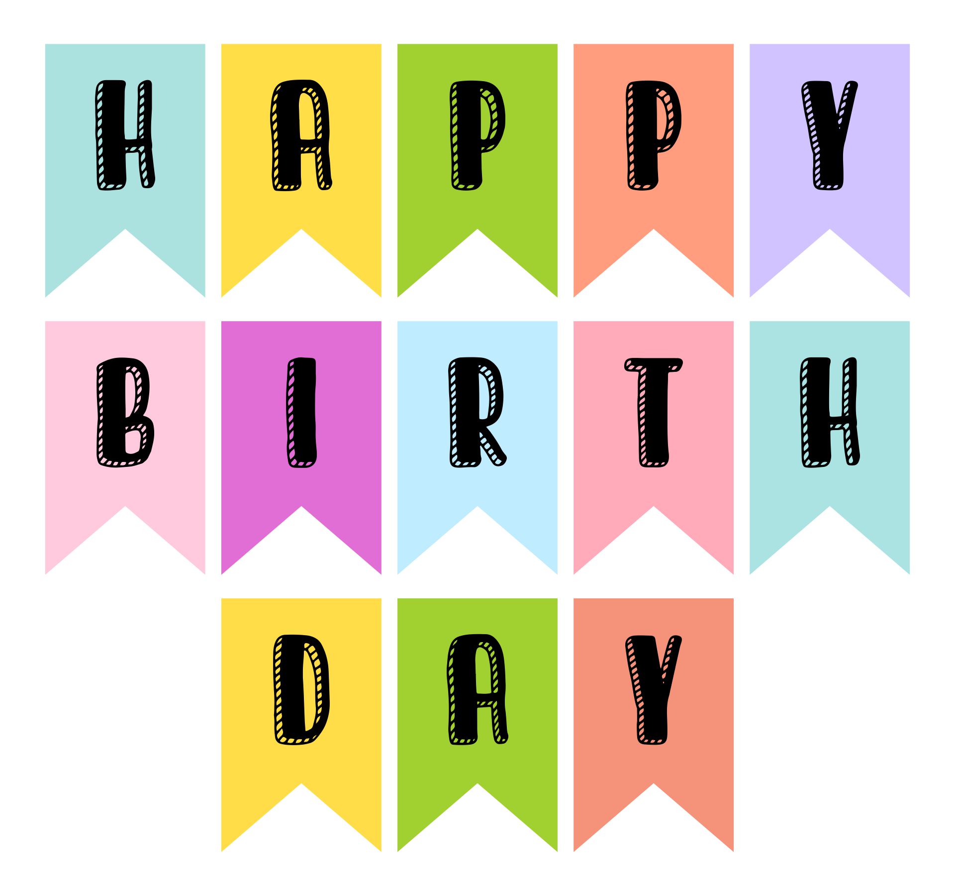 10 Best DIY Birthday Banner Printable Template