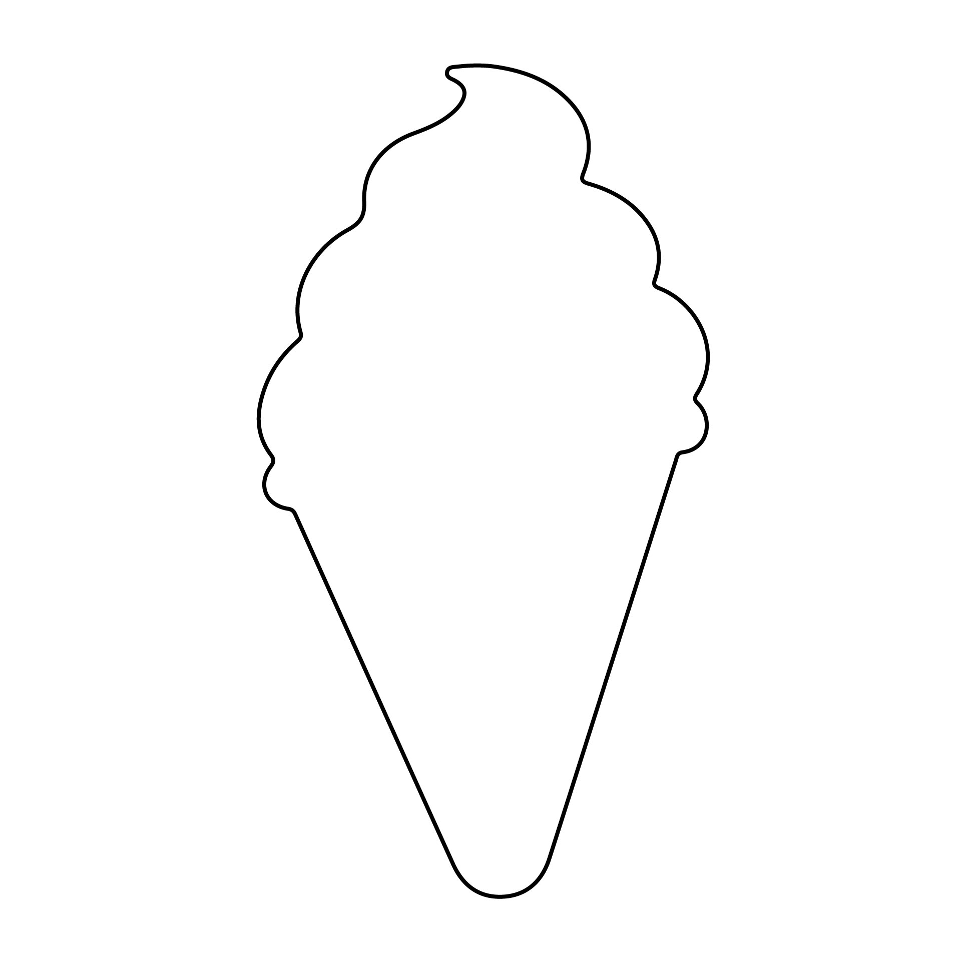 Ice Cream Cone Template Free Printable