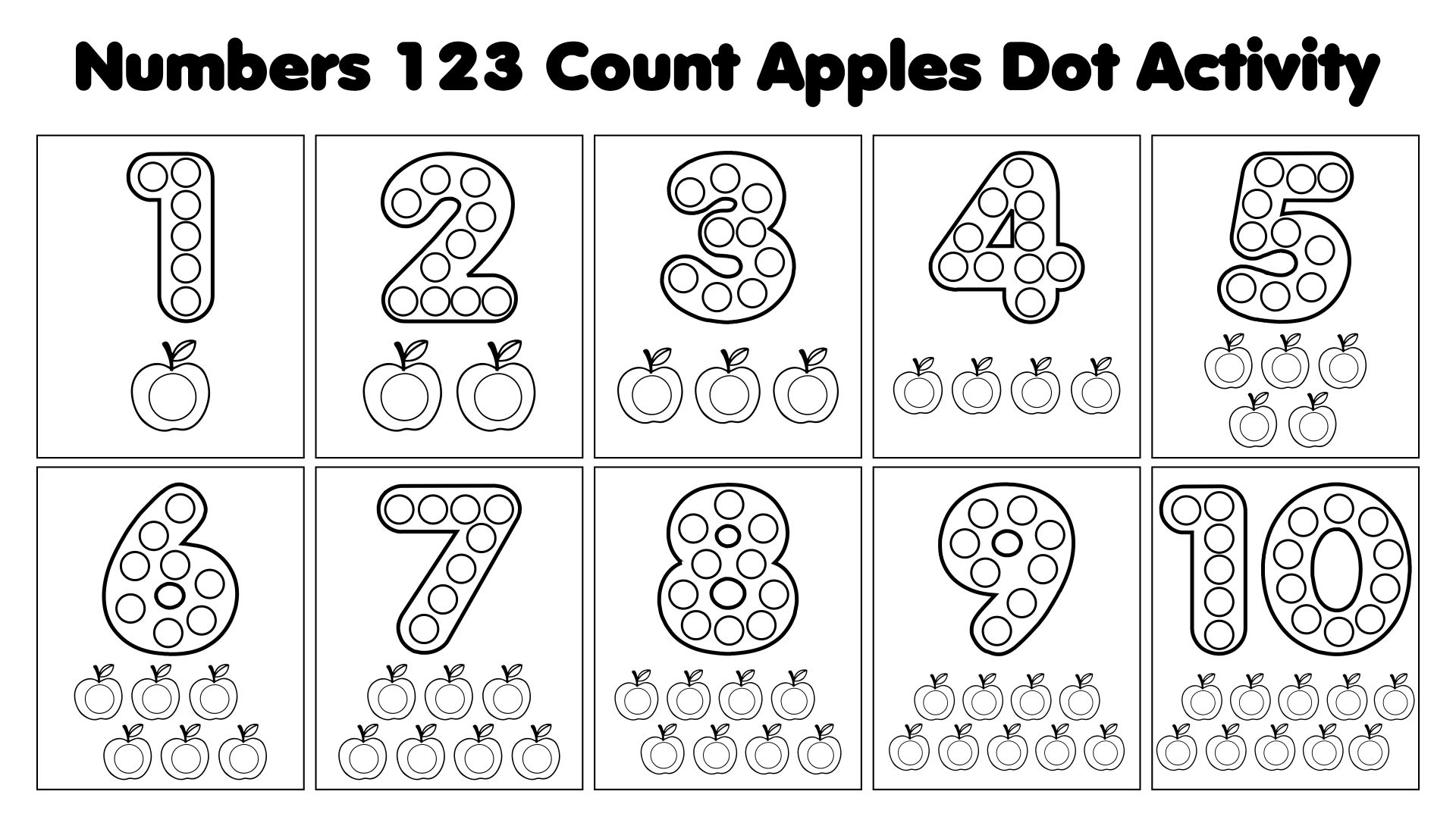 Printable Flash Card Collection For Numbers With The Corresponding 