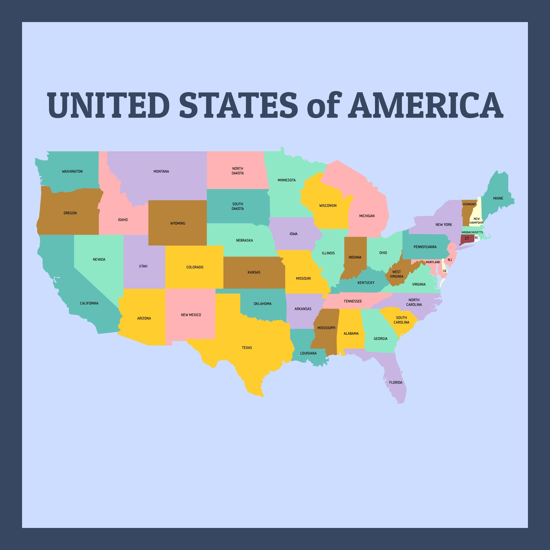 10 Best Printable Map Of United States PDF for Free at Printablee