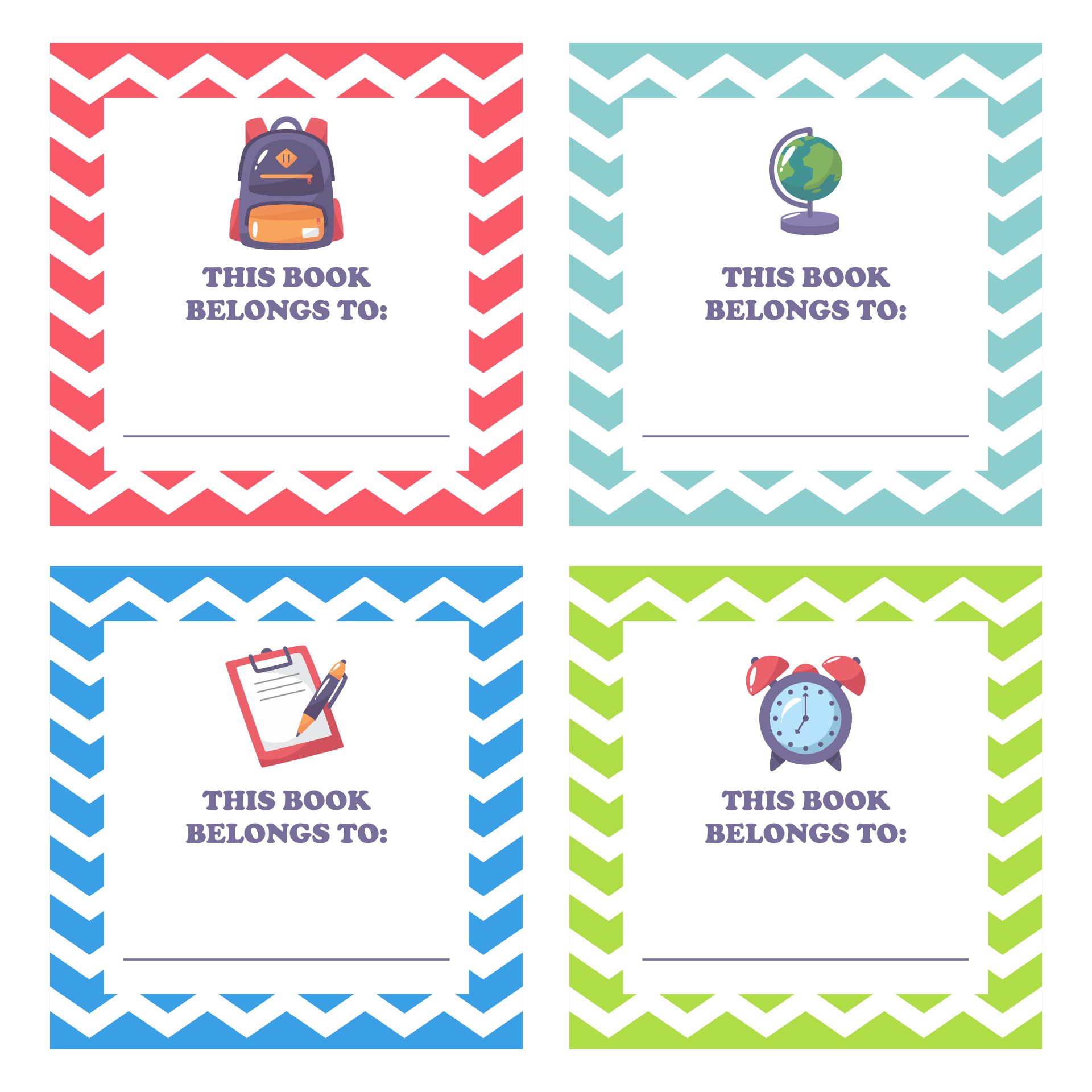 Book Labels Printable Book Labels Printable