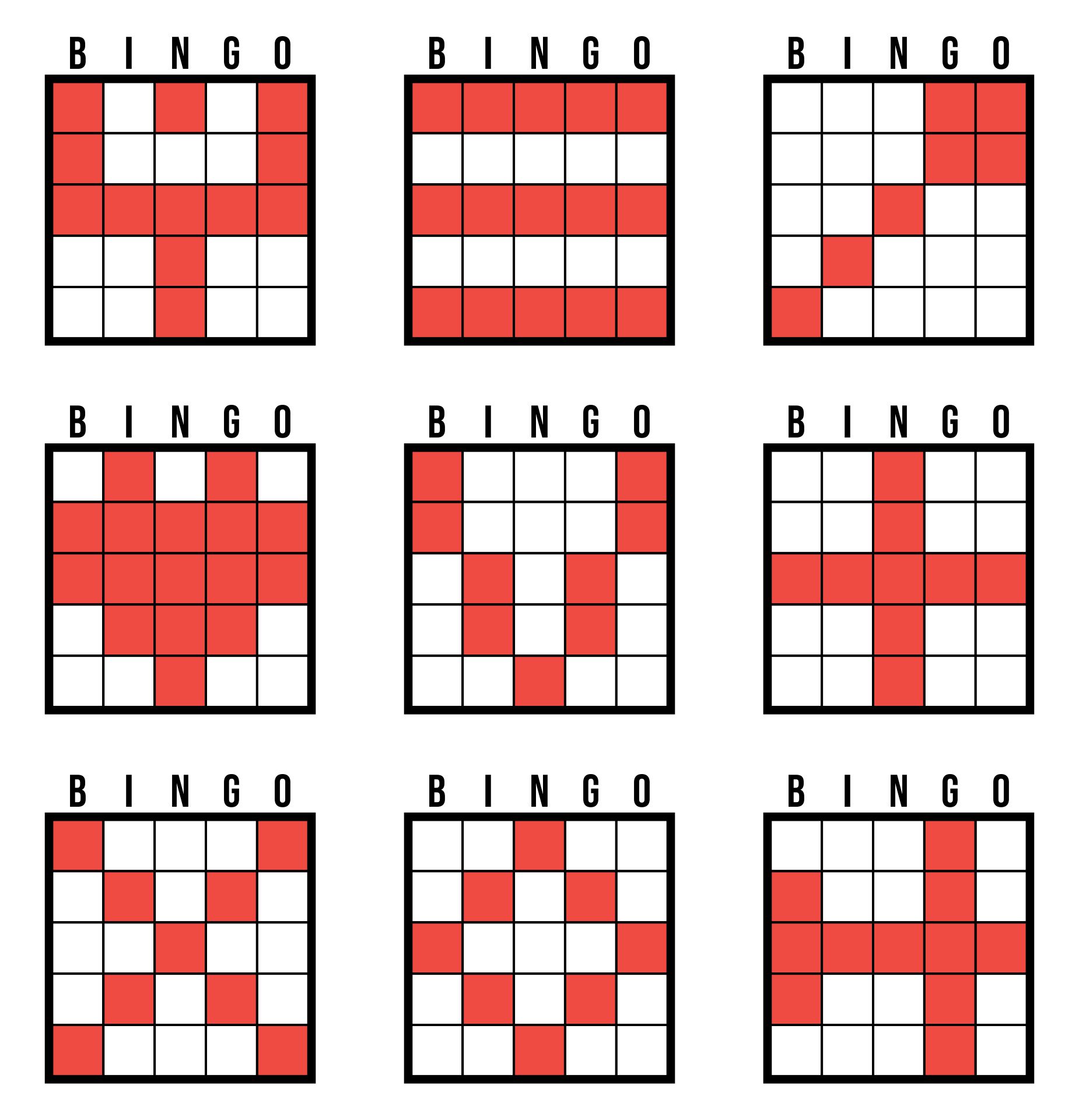 13 Best Printable Bingo Pattern Examples PDF For Free At Printablee