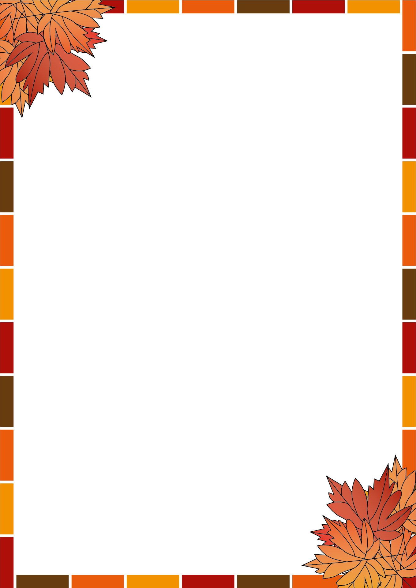 Fall Page Borders 13 Free PDF Printables Printablee