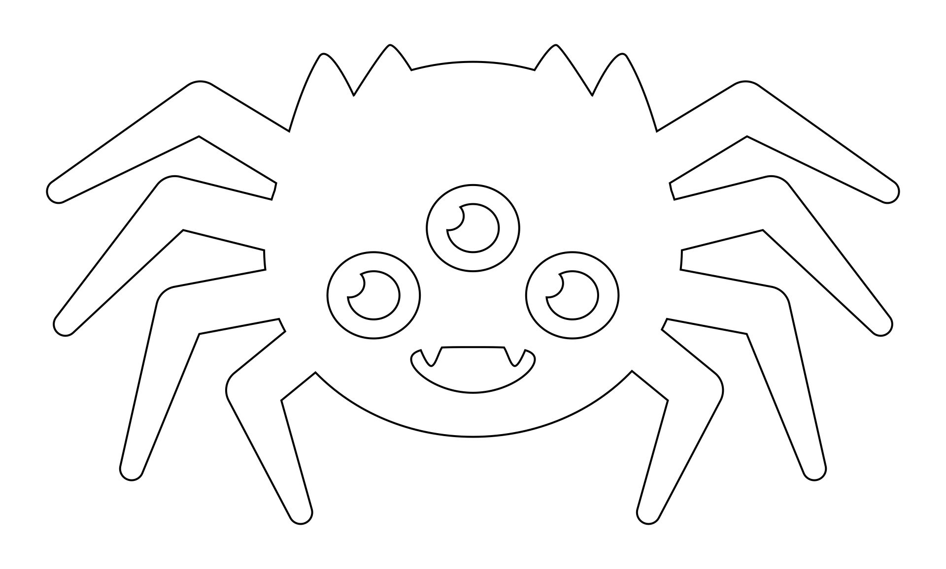 Printable Spider Cut Out Template