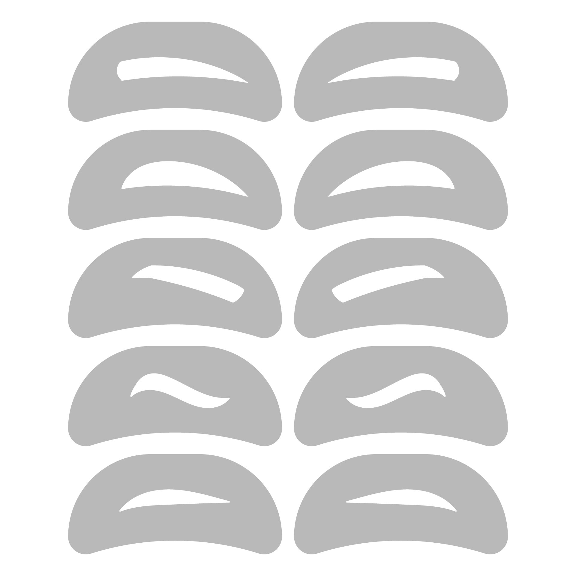 Eyebrow Stencils Kit - 16 Free PDF Printables | Printablee