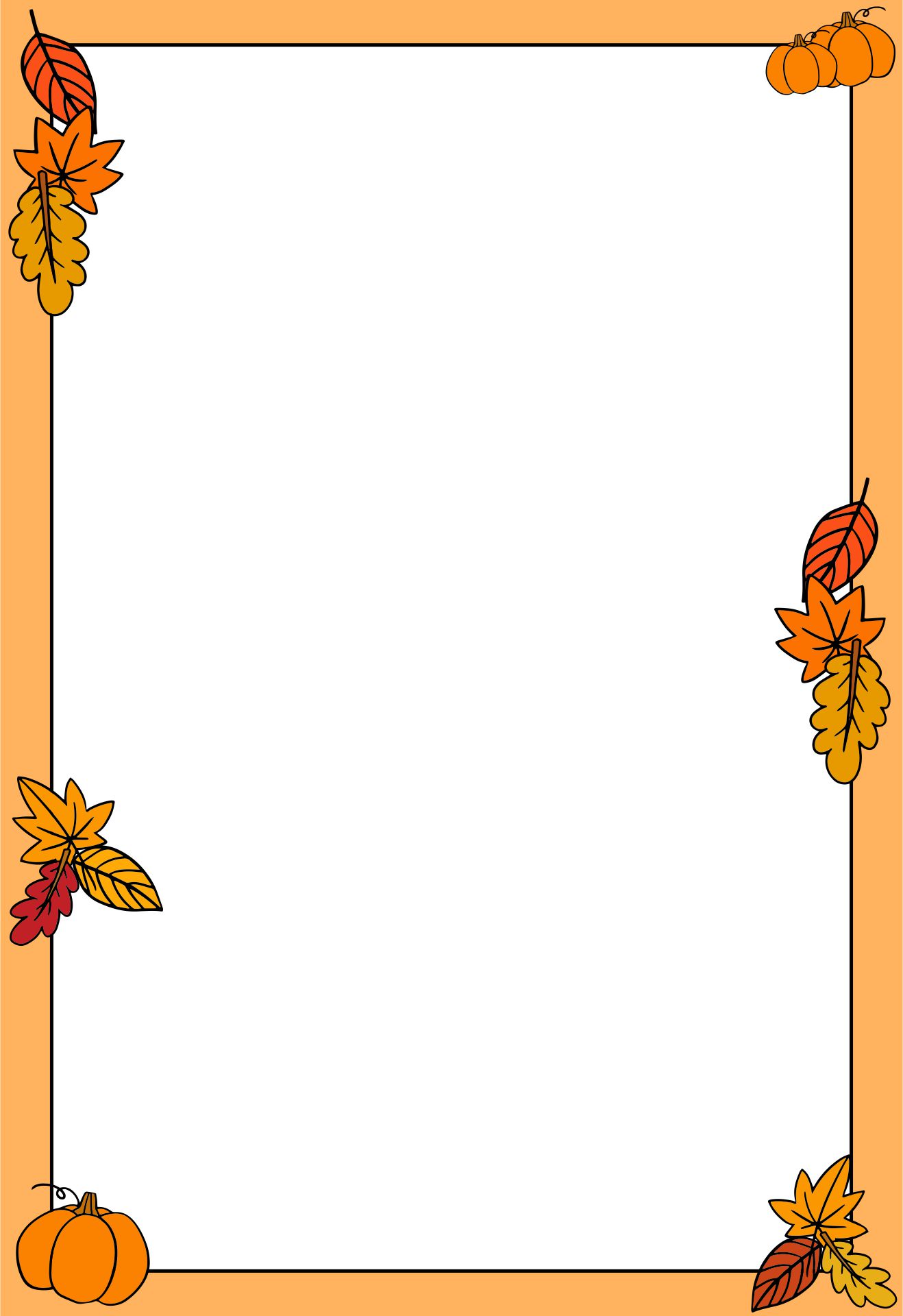 Free Printable Fall Borders - Printable World Holiday