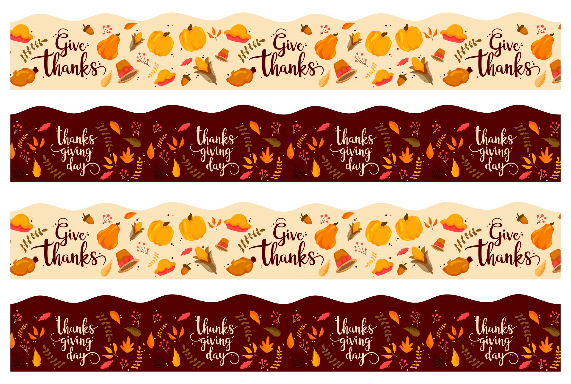 Free Printable Thanksgiving Bulletin Board Borders