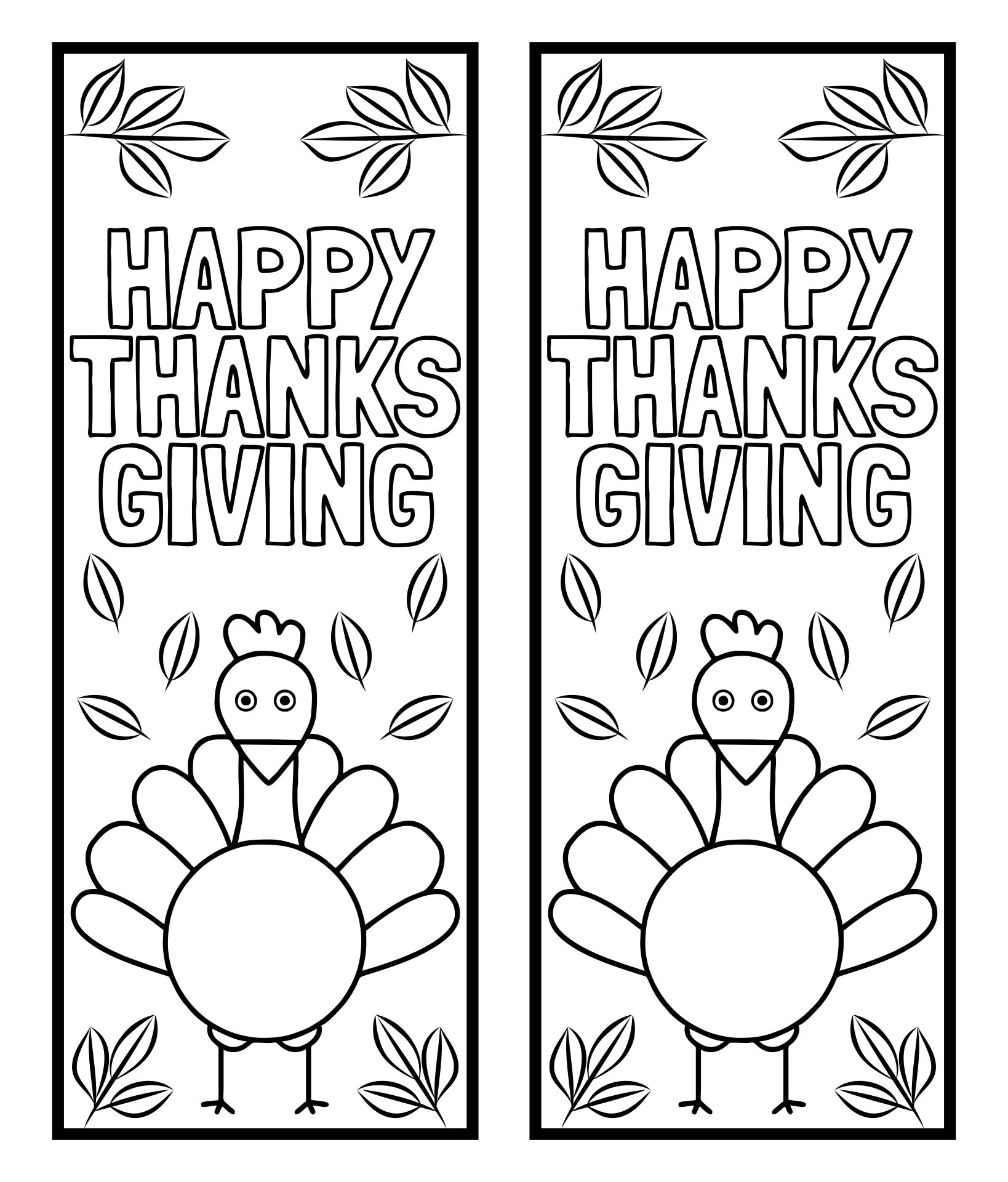 10 Best Printable Thanksgiving Bookmarks