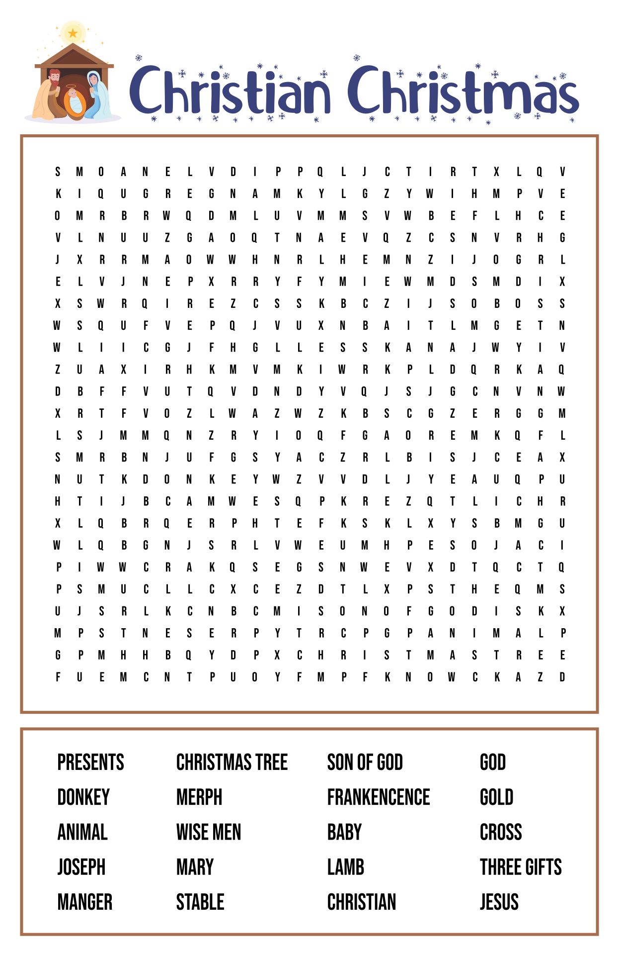 15 Best Christmas Printable Word Search PDF for Free at Printablee