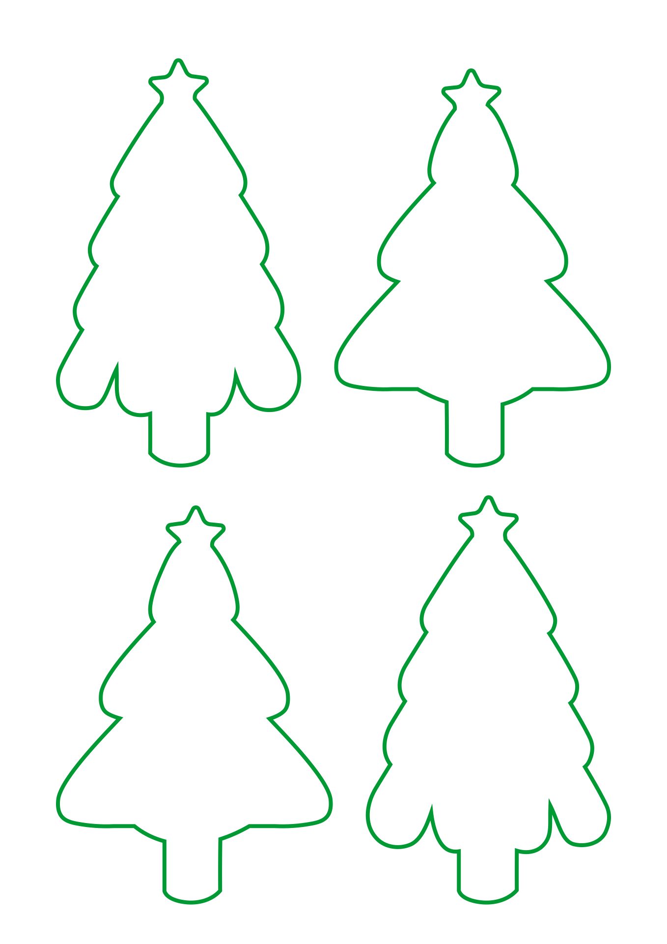 10 Best Large Printable Christmas Tree Patterns PDF For Free At Printablee