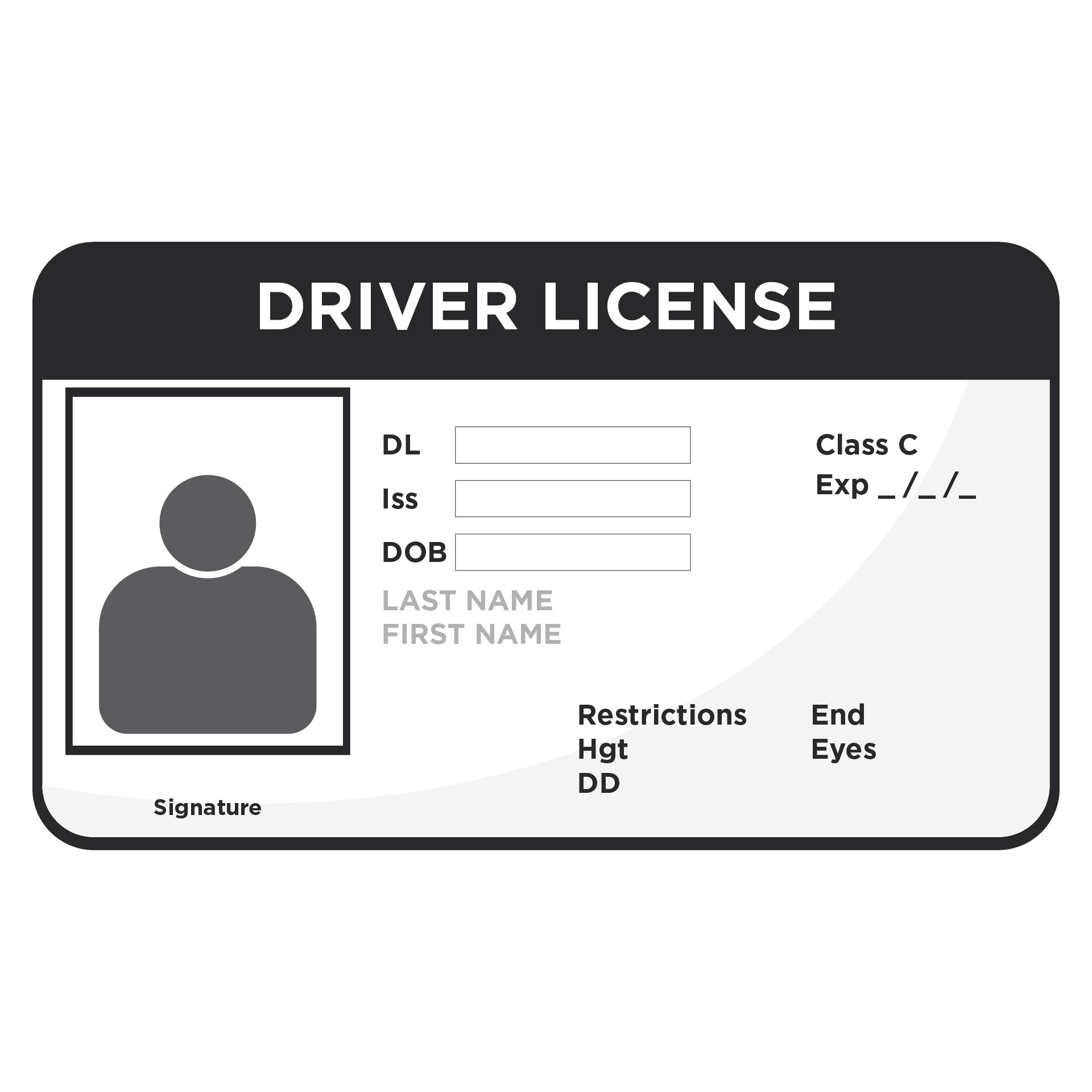 Driver Licenses Theme Editable PSD Layouts