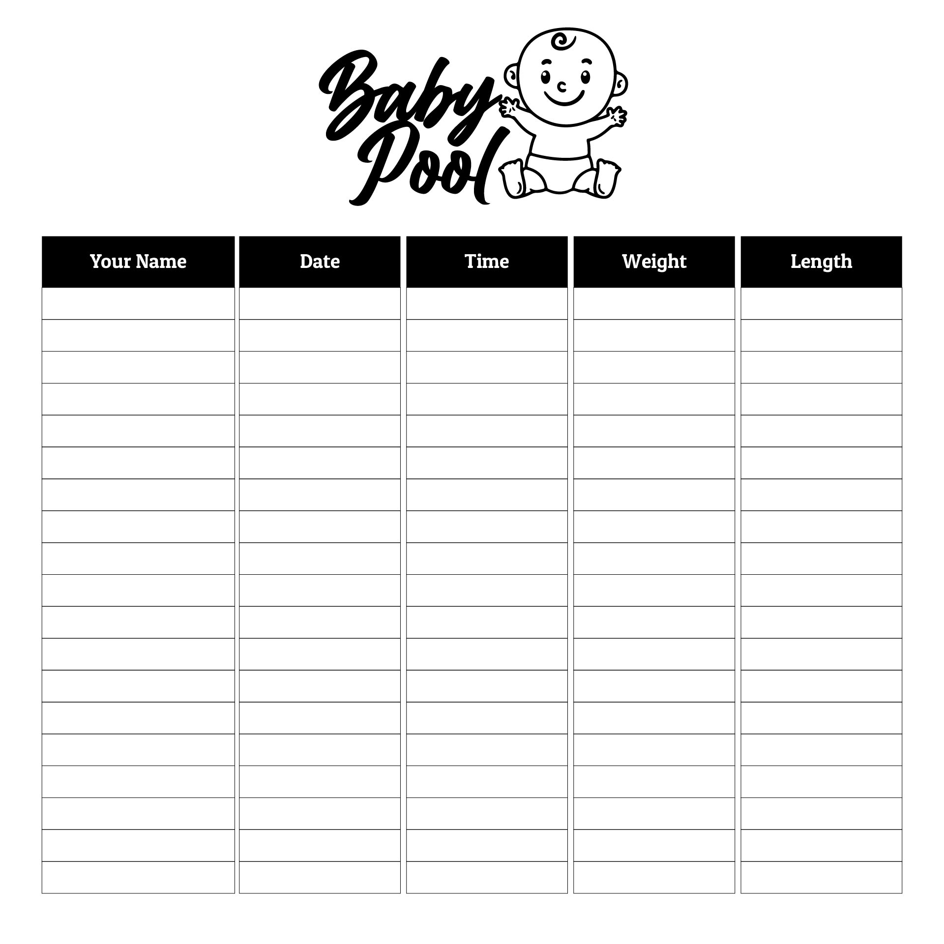 10 Best Printable Baby Pool Template Excel Baby Pool Football Squares 10 Best Printable Baby Pool Template Excel Baby Pool Football Squares