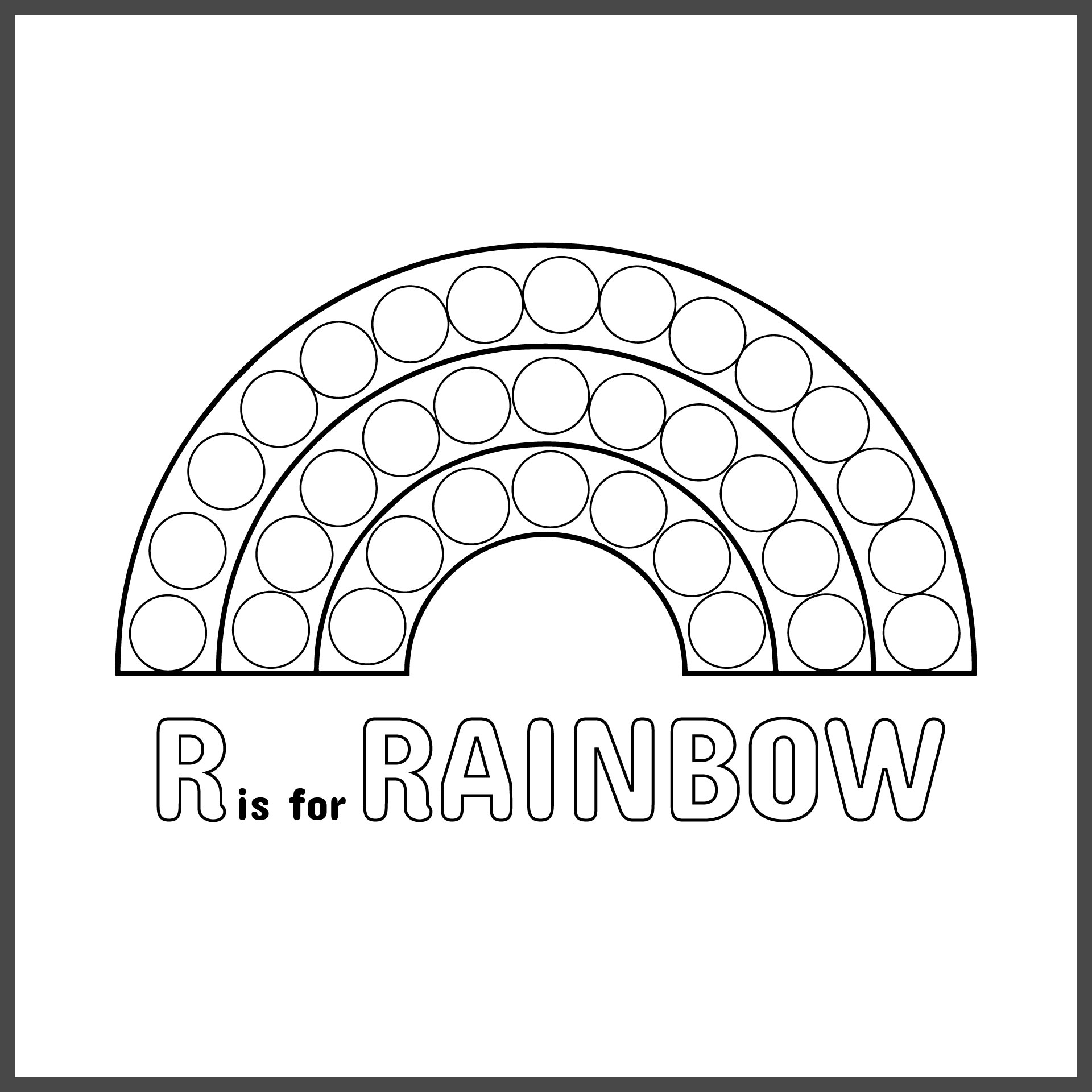 12 Best Free Dot Rainbow Printable PDF for Free at Printablee