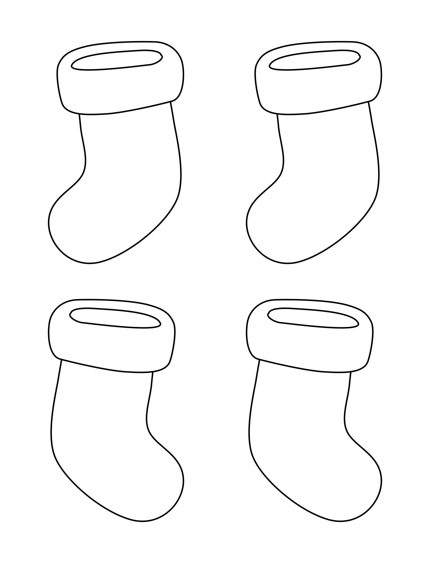 Template For Christmas Stocking