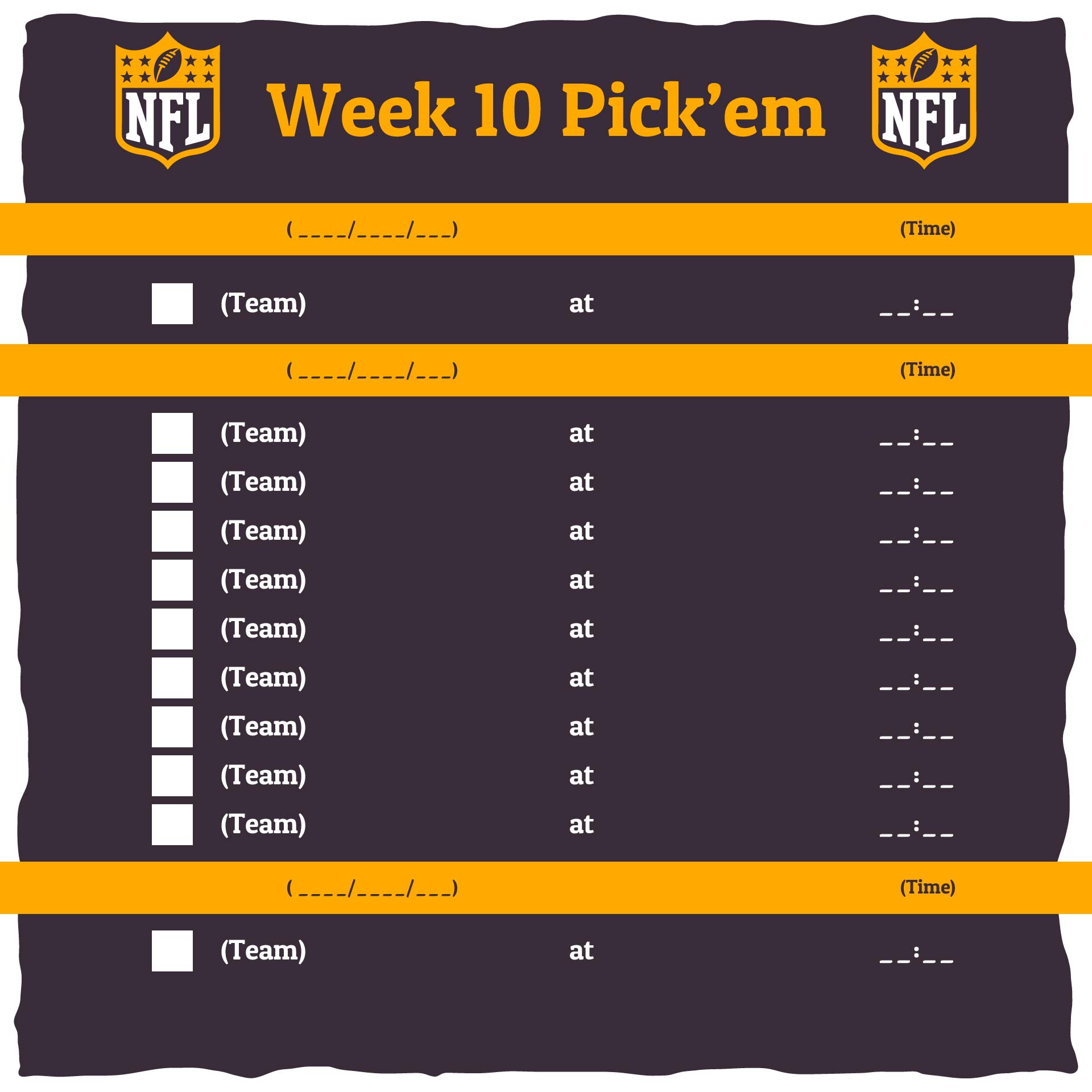 10 Best Printable Football Pool Sheets PDF for Free at Printablee