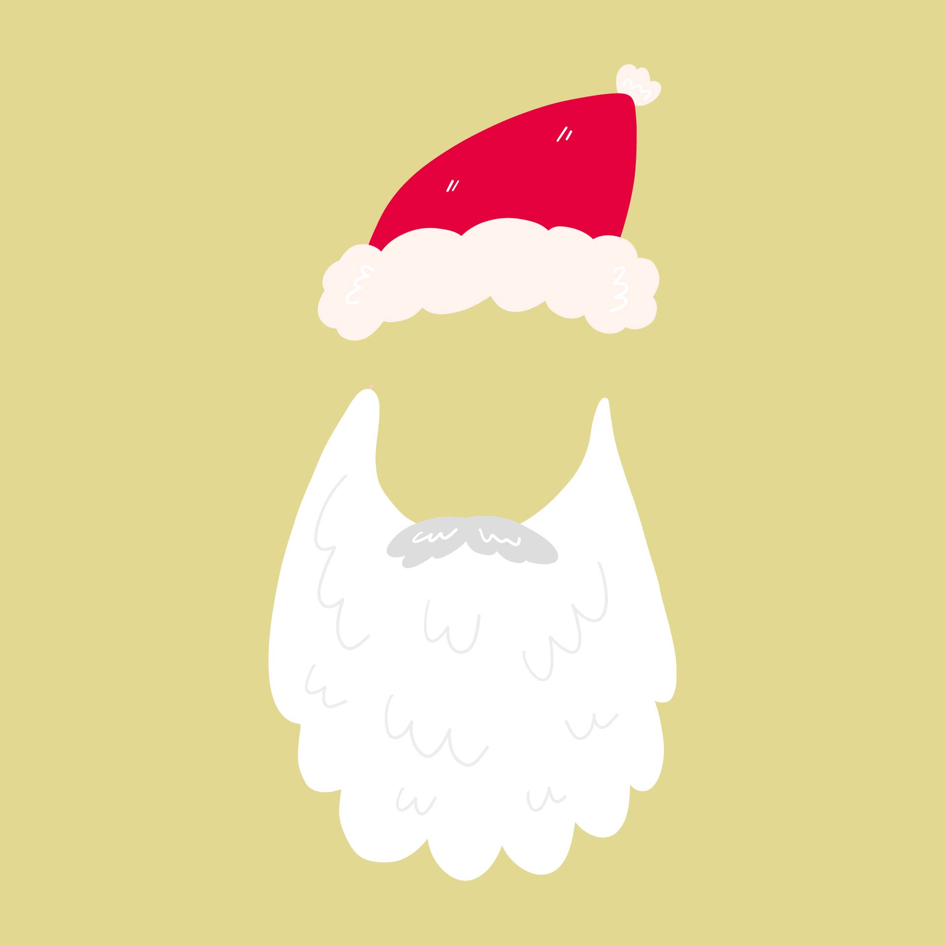 Printable Santa Face Cut Out