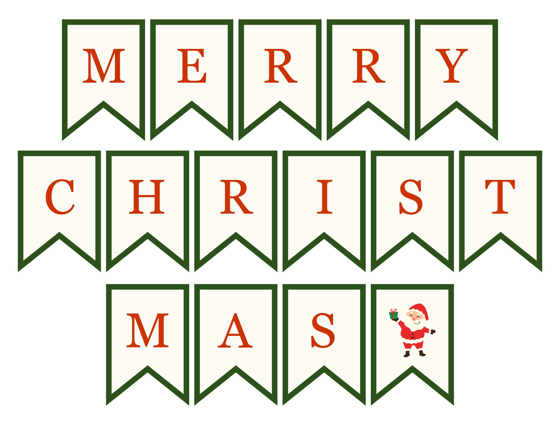15 Best Merry Christmas Printable For Letters PDF for Free at Printablee