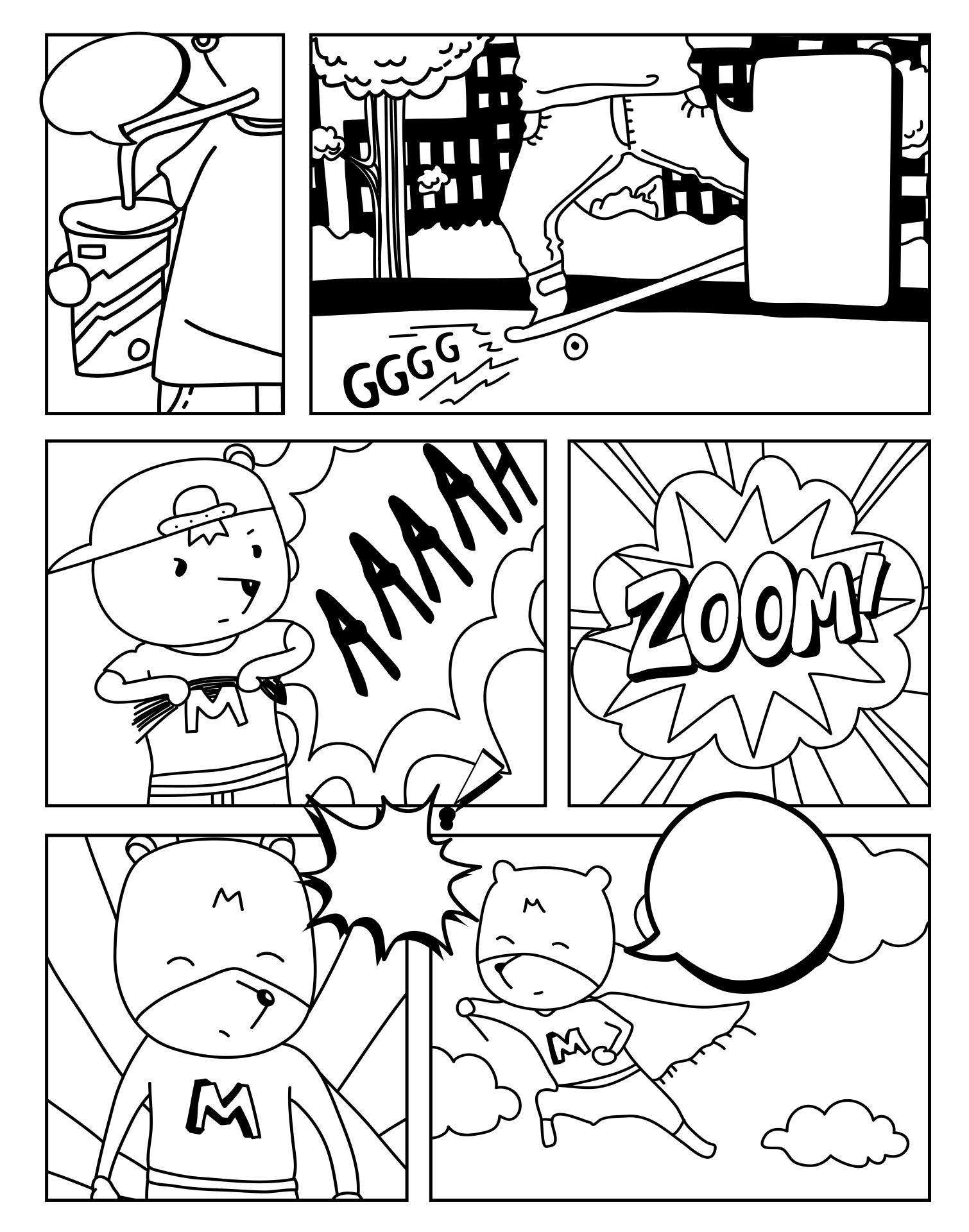 Comic Pages Printable