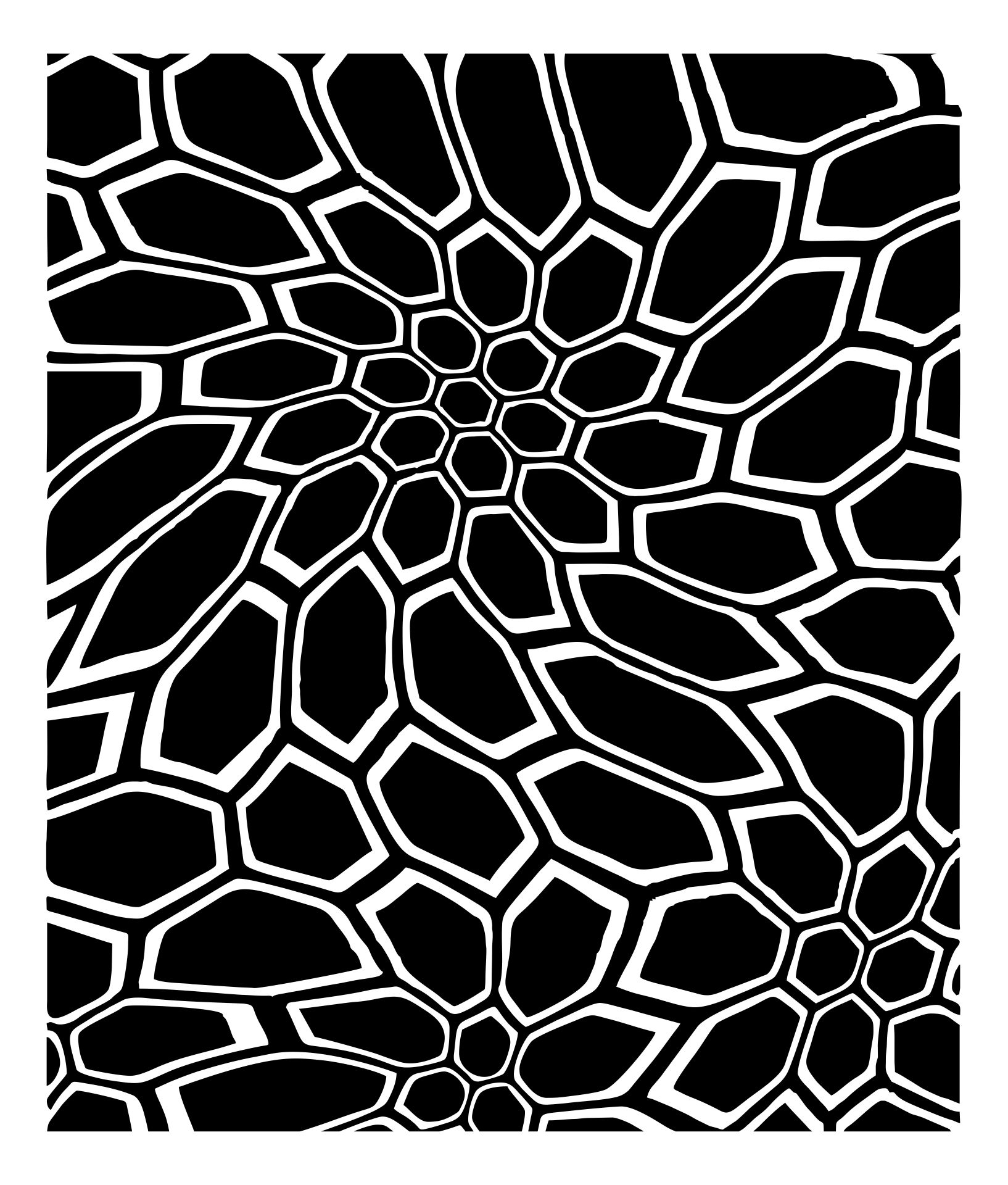 X-Large Vinyl High Heat Gun Stencil – Forest Camo (Kryptek Style) For Cerakote & Spray Painting