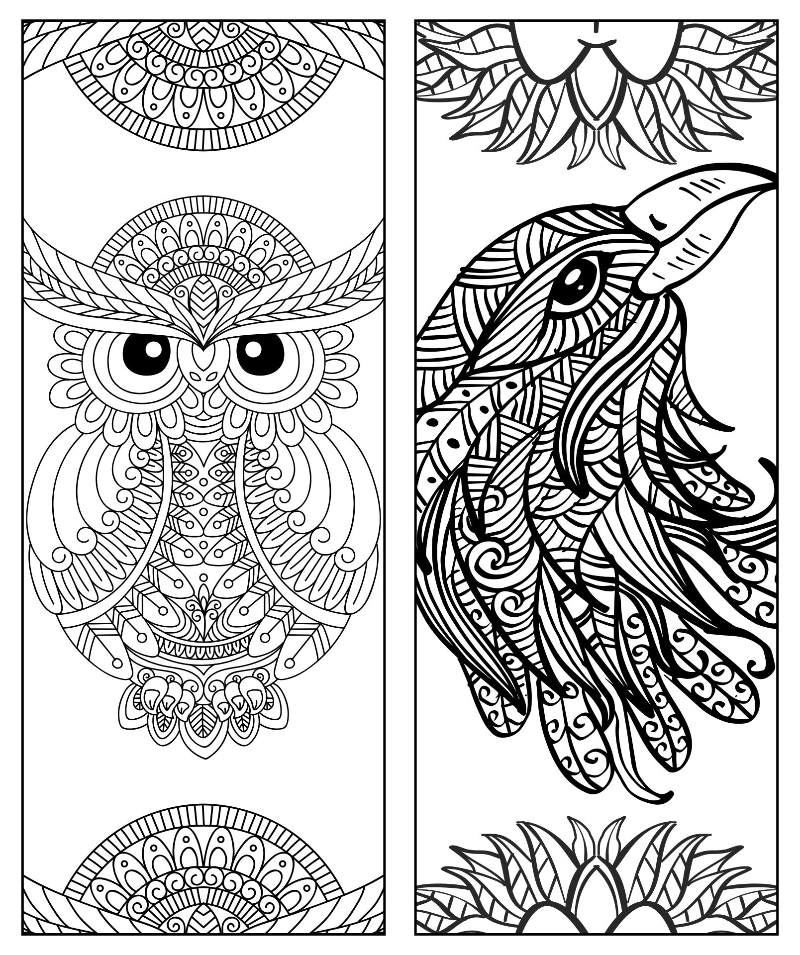 10-best-free-printable-animal-bookmarks-to-color-printablee