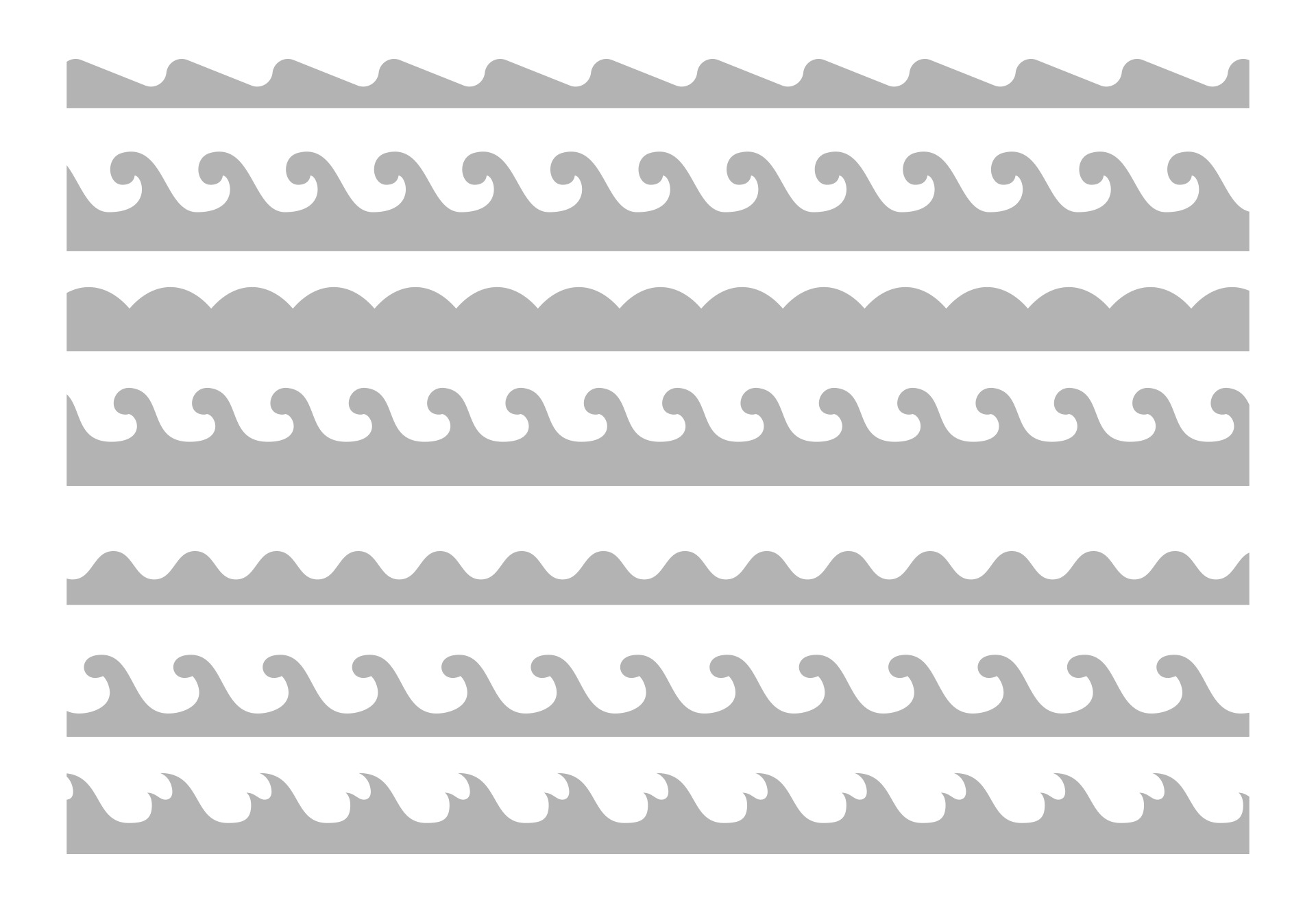 10 Best Free Printable Wave Stencil PDF for Free at Printablee