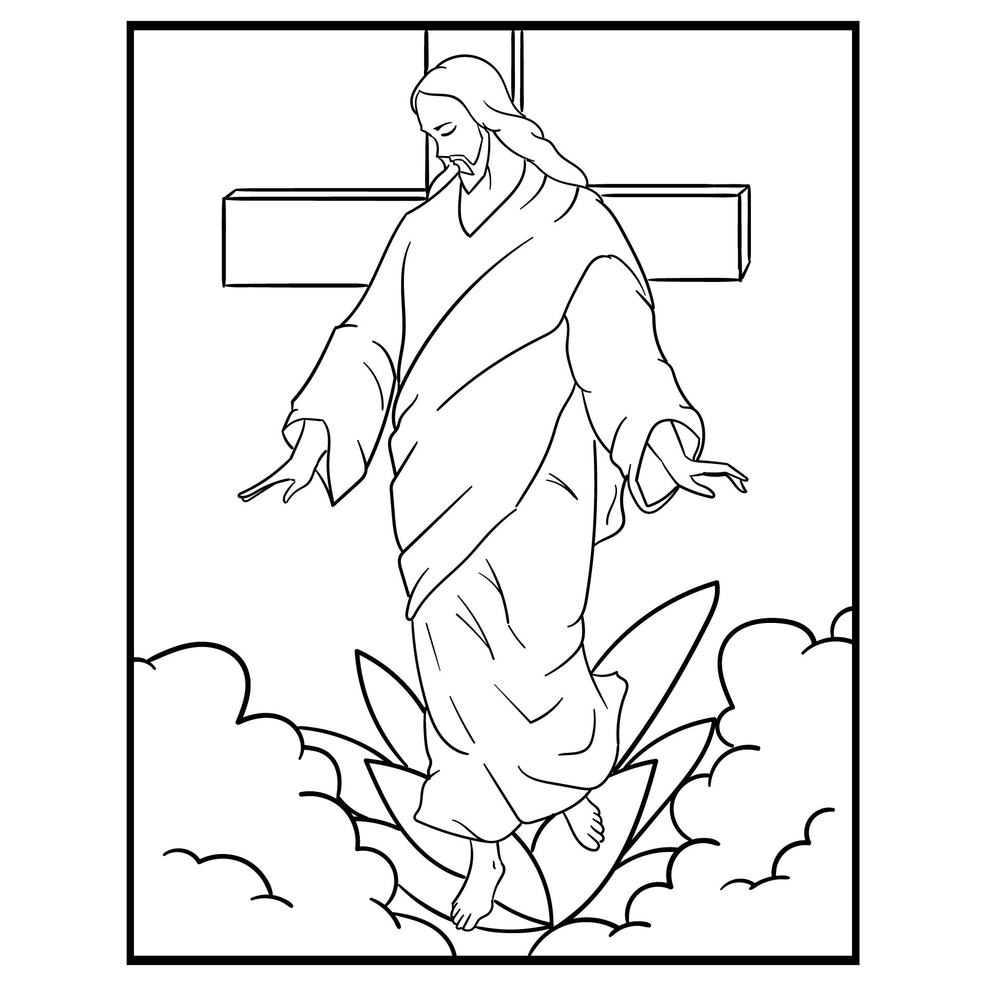 Easter Story Coloring Book - 10 Free PDF Printables | Printablee