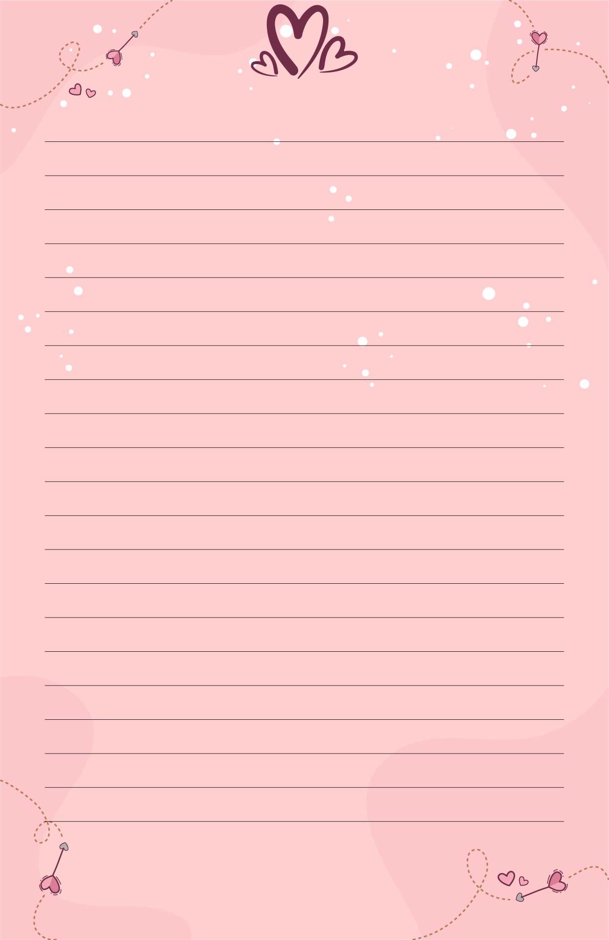 10 Best Love Letter Templates Printable PDF For Free At Printablee