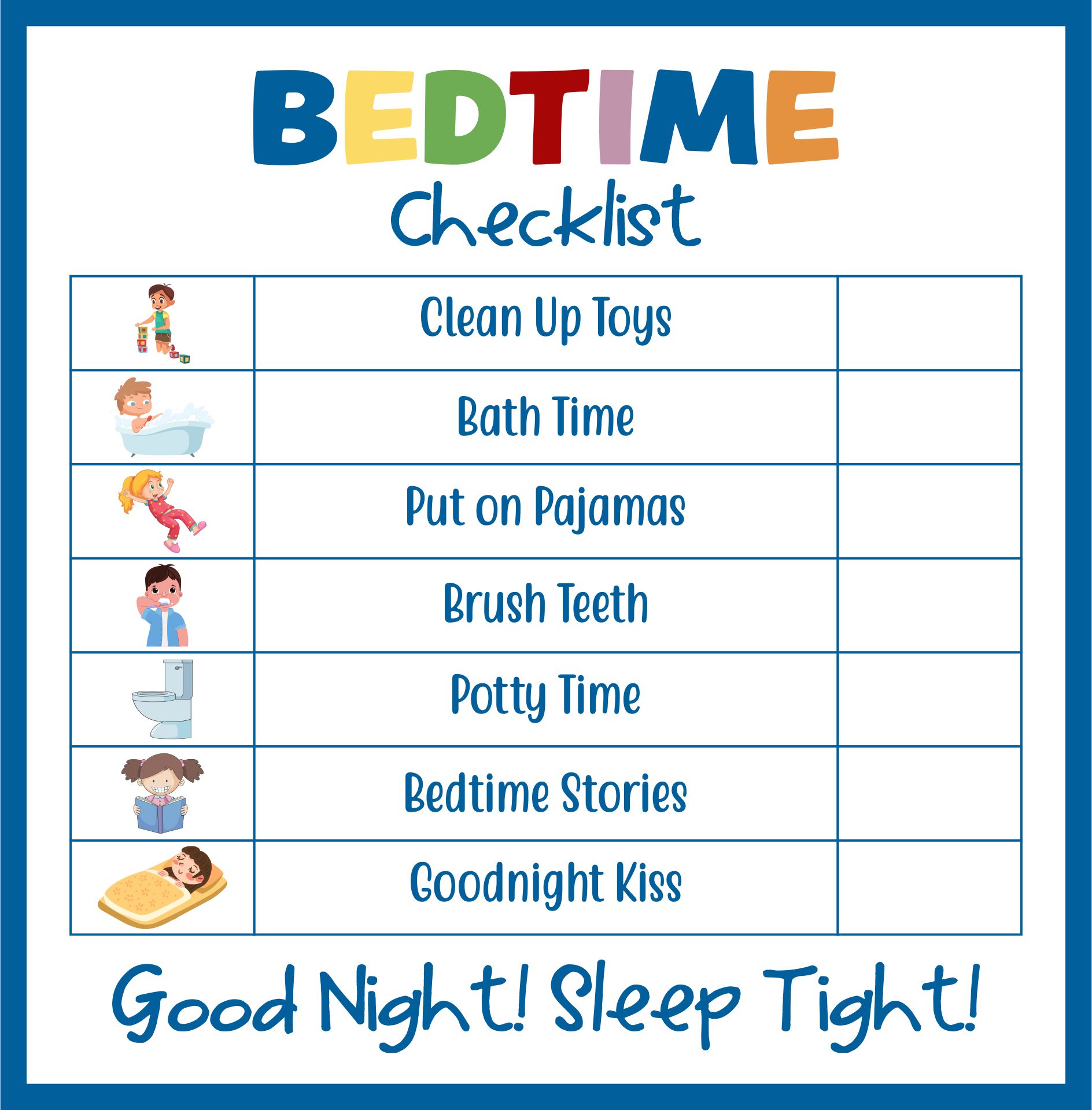 Evening Routine For Kids