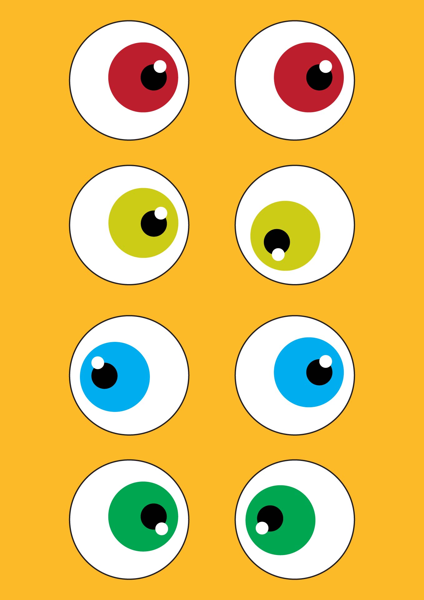 Printable Halloween Eyes