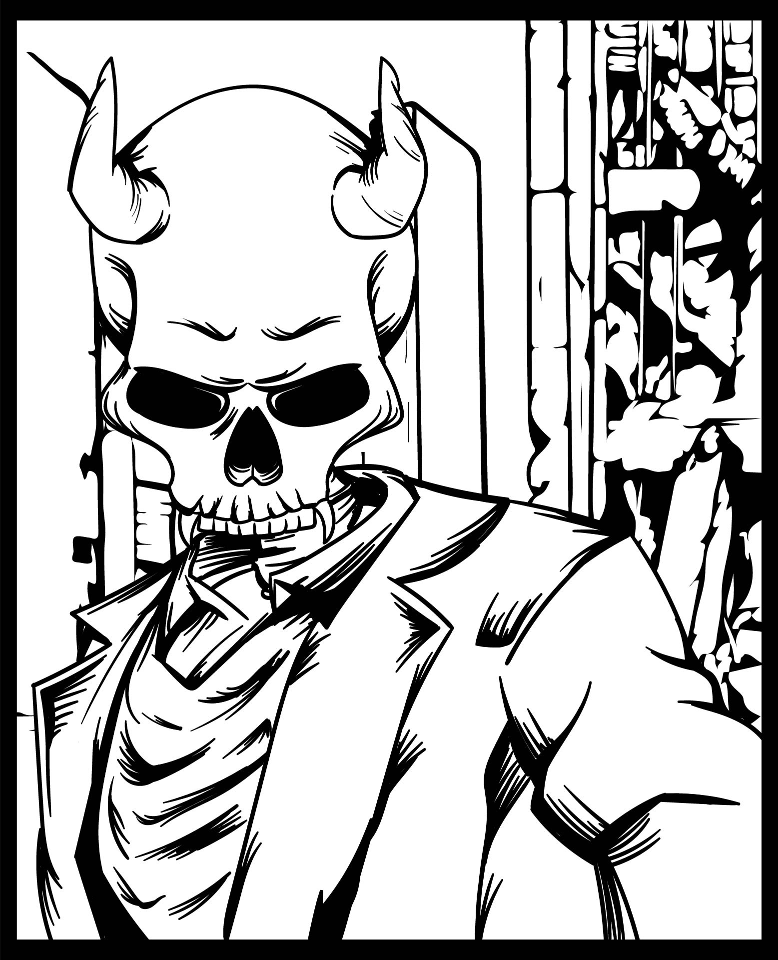 Coloring Page Halloween Skeleton Coloring Me Vrogue co