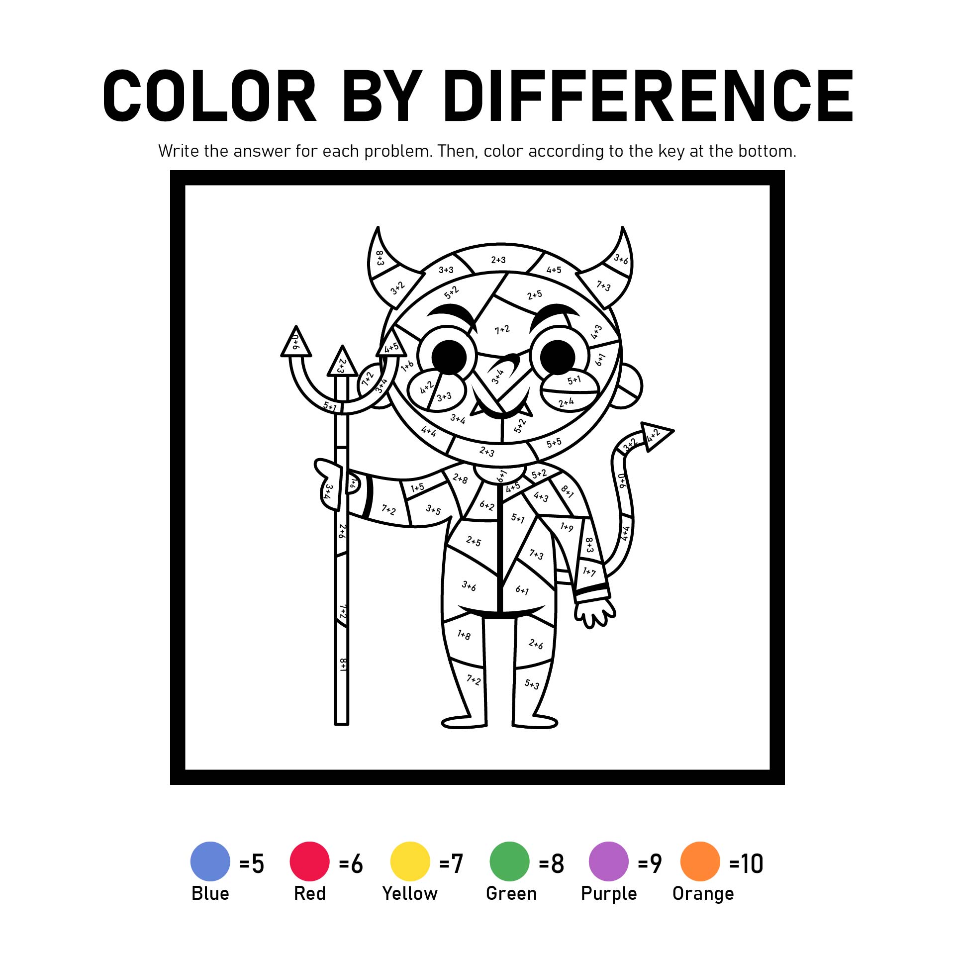 25 Best Halloween Addition Color By Number Printables PDF For Free At