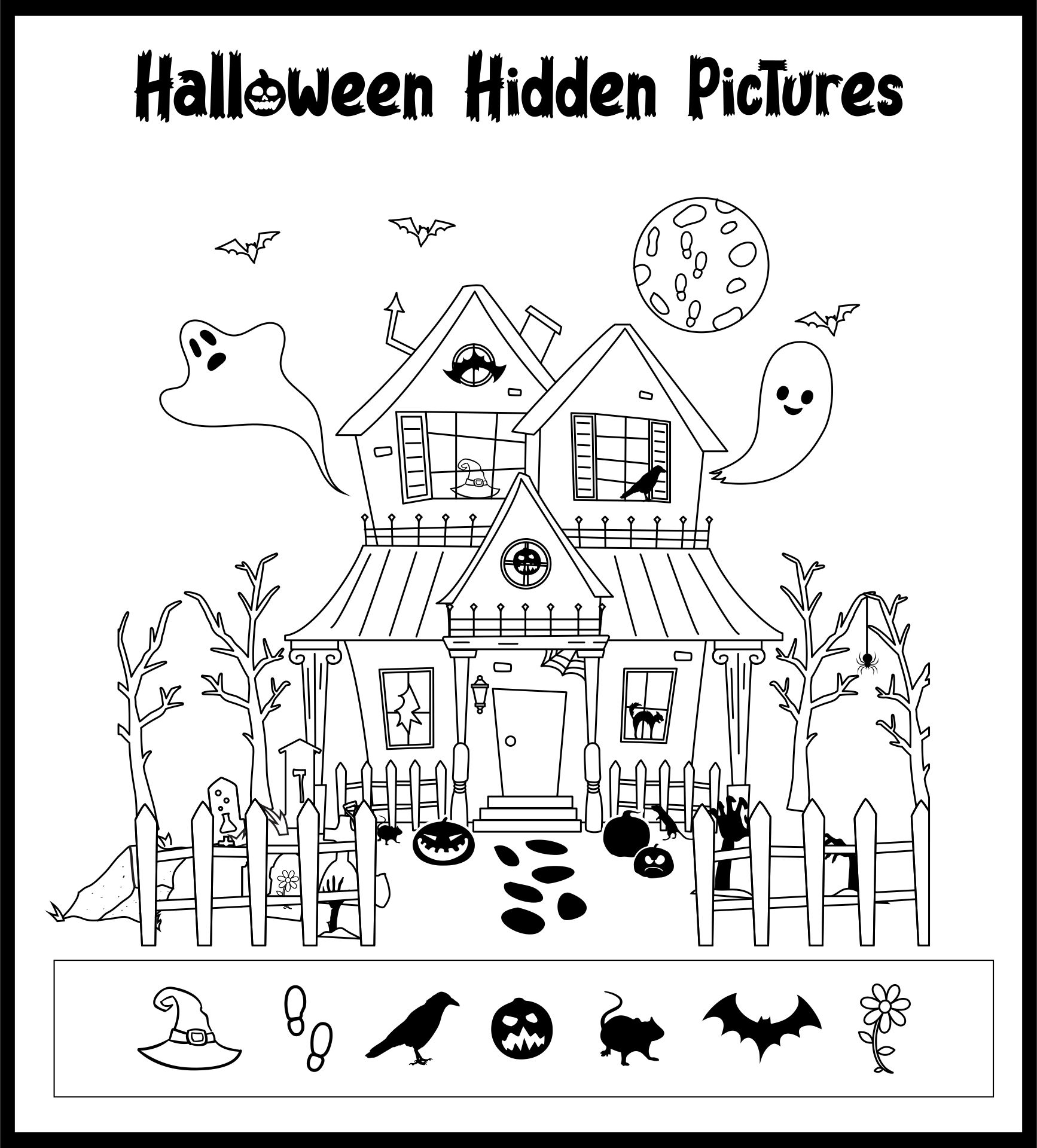15 Best Halloween Hidden Picture Printable PDF for Free at Printablee