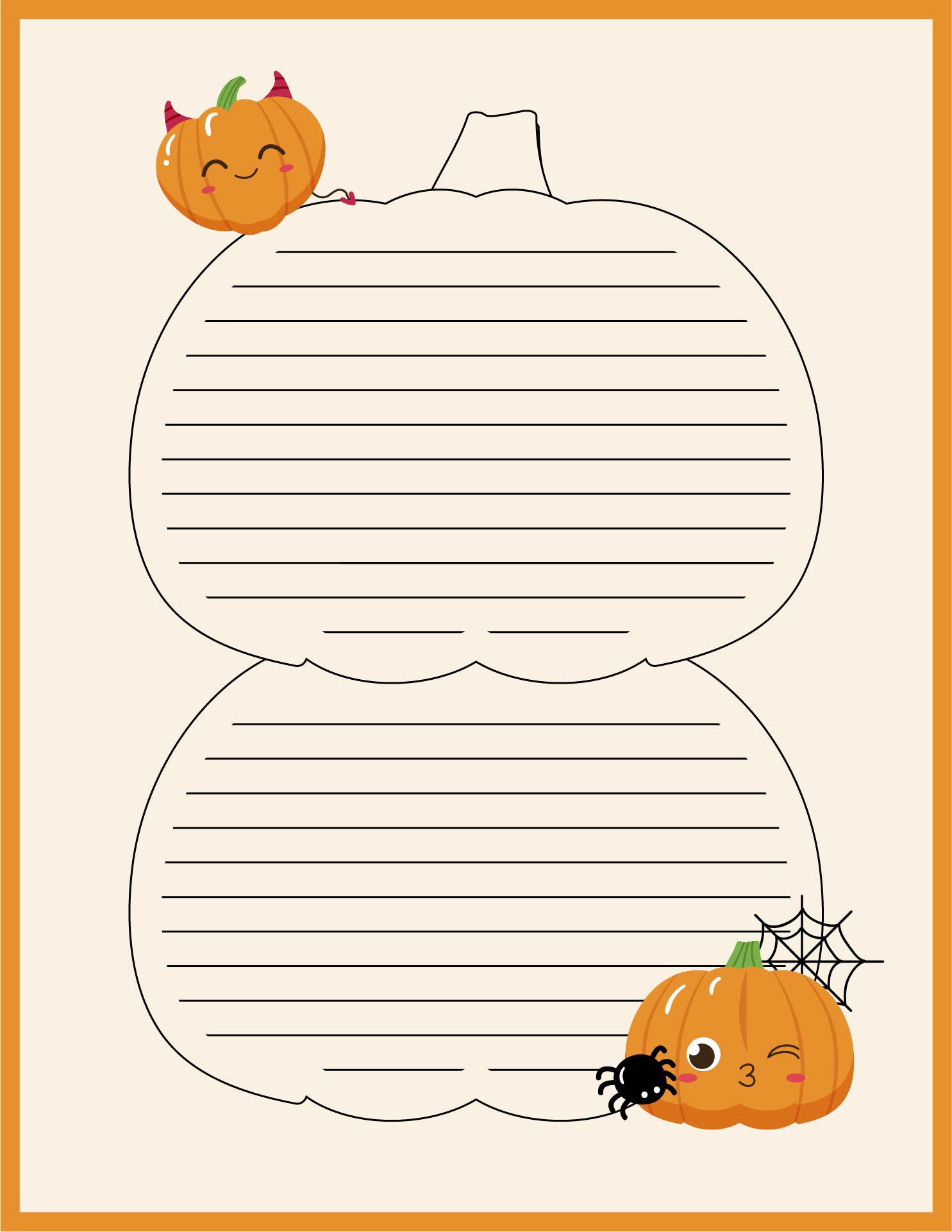 Halloween Writing Paper 15 Free PDF Printables Printablee