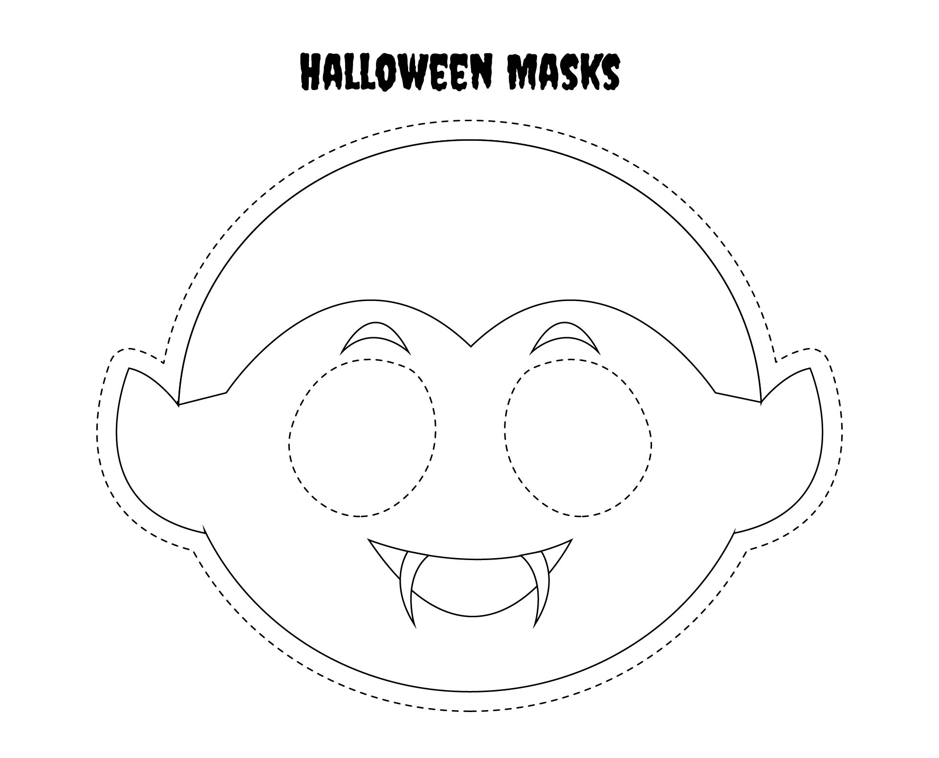 15 Best Kindergarten Crafts Halloween Printable Masks PDF for Free at ...